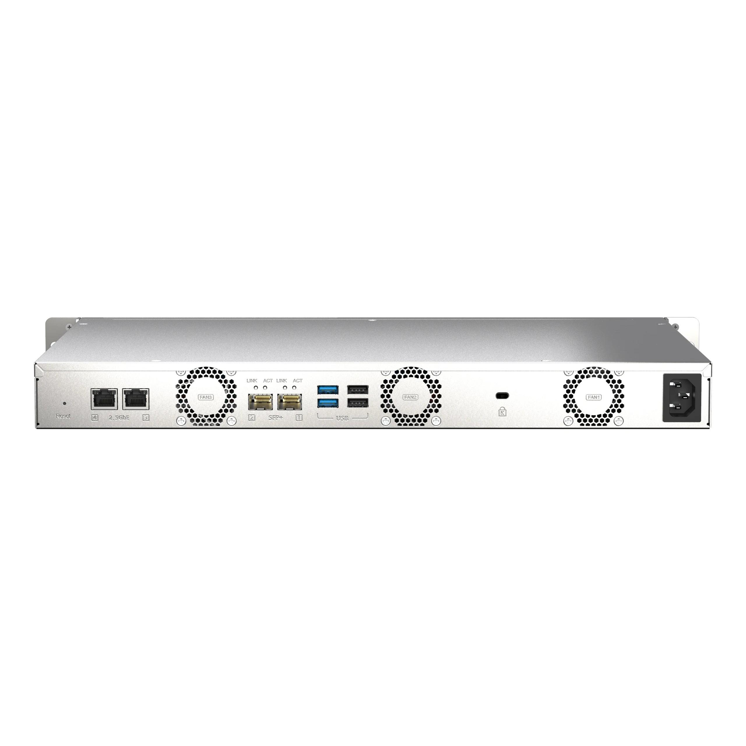 QNAP - Servidor NAS TS-435XEU-4G con procesador Quad-Core Intel Celeron, 4 GB DDR4 ampliable a 32 GB, hasta 65536 GB de almacenamiento y conectividad 10GbE/2.5GbE