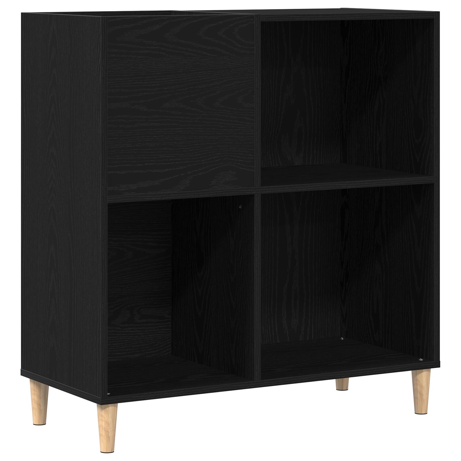 Gabinete de Registros vidaXL Negro Roble 84,5x38x89 cm Madera Elaborada