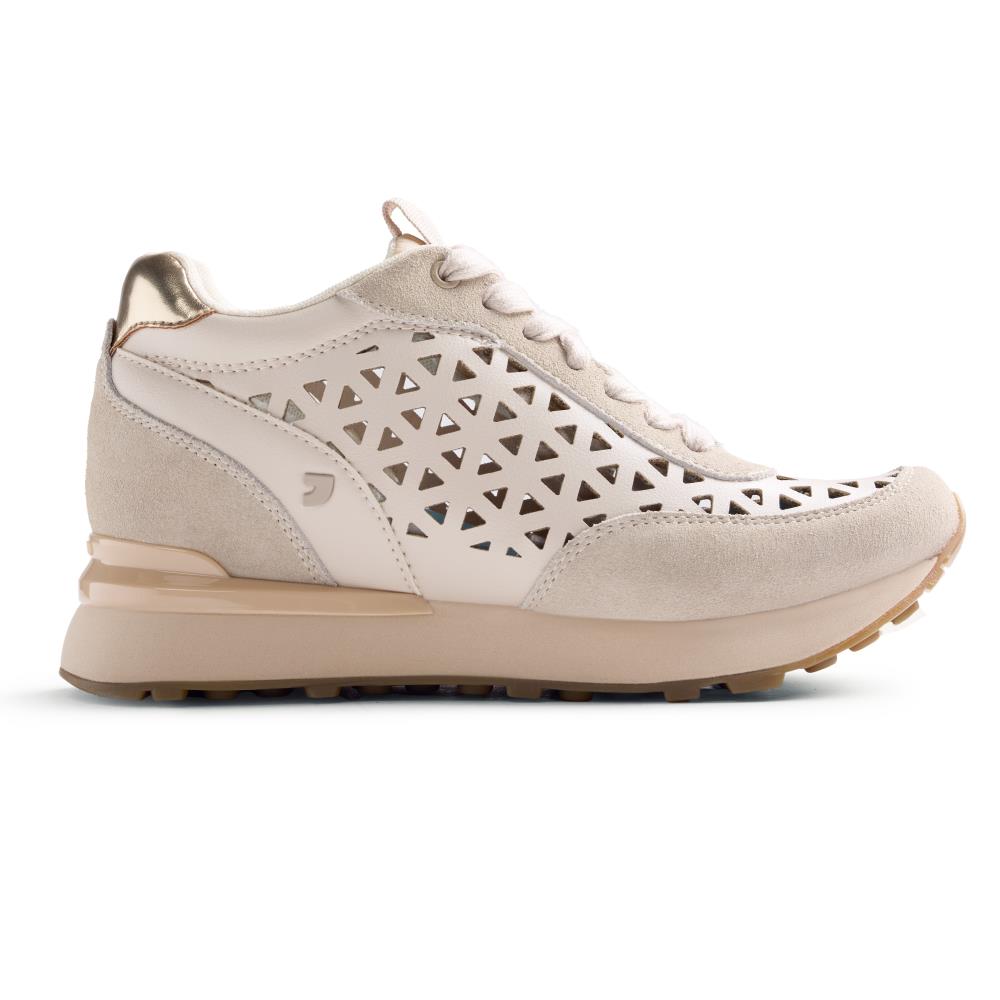 ZAPATILLAS CUÑA PIEL CALADA MURANGA