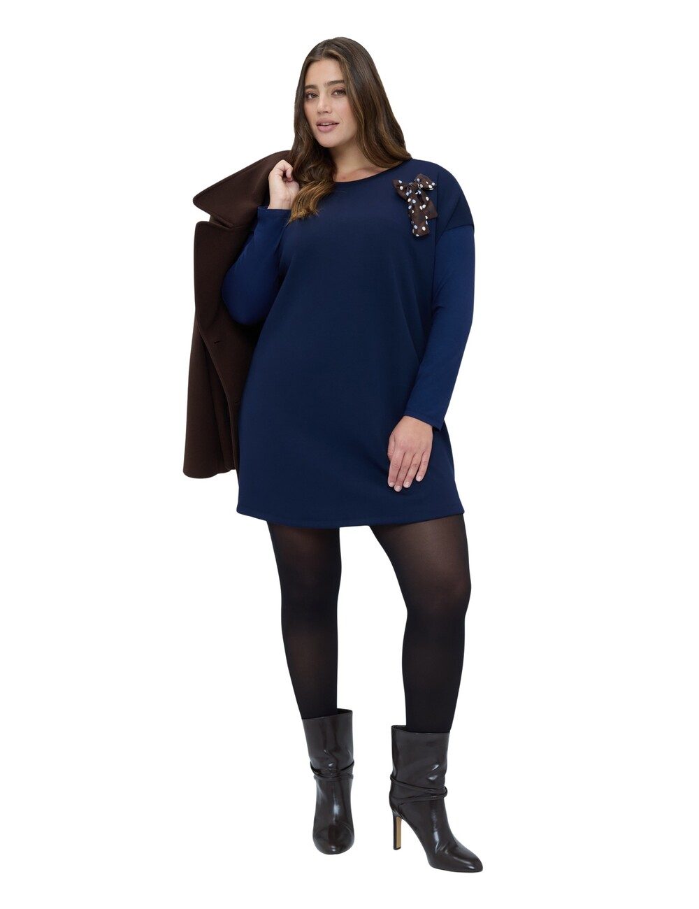 Fiorella Rubino - Vestido corto con lazo de lunares