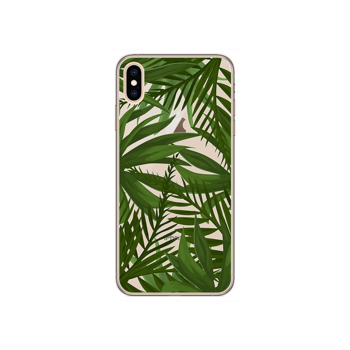 Tumundosmartphone Funda Gel Transparente para Iphone XS Max Diseño Jungla Dibujos