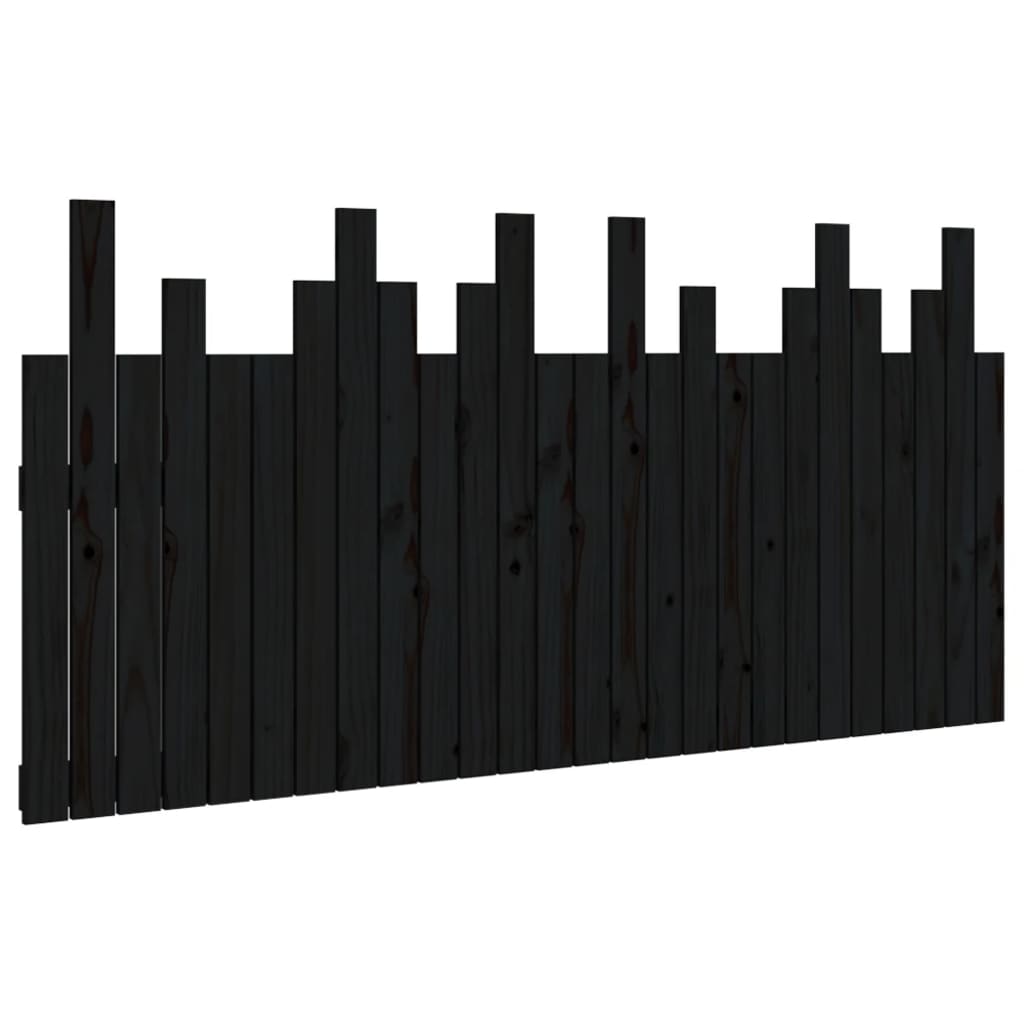 vidaXL Cabecero de cama de pared madera maciza pino 166x3x80 cm