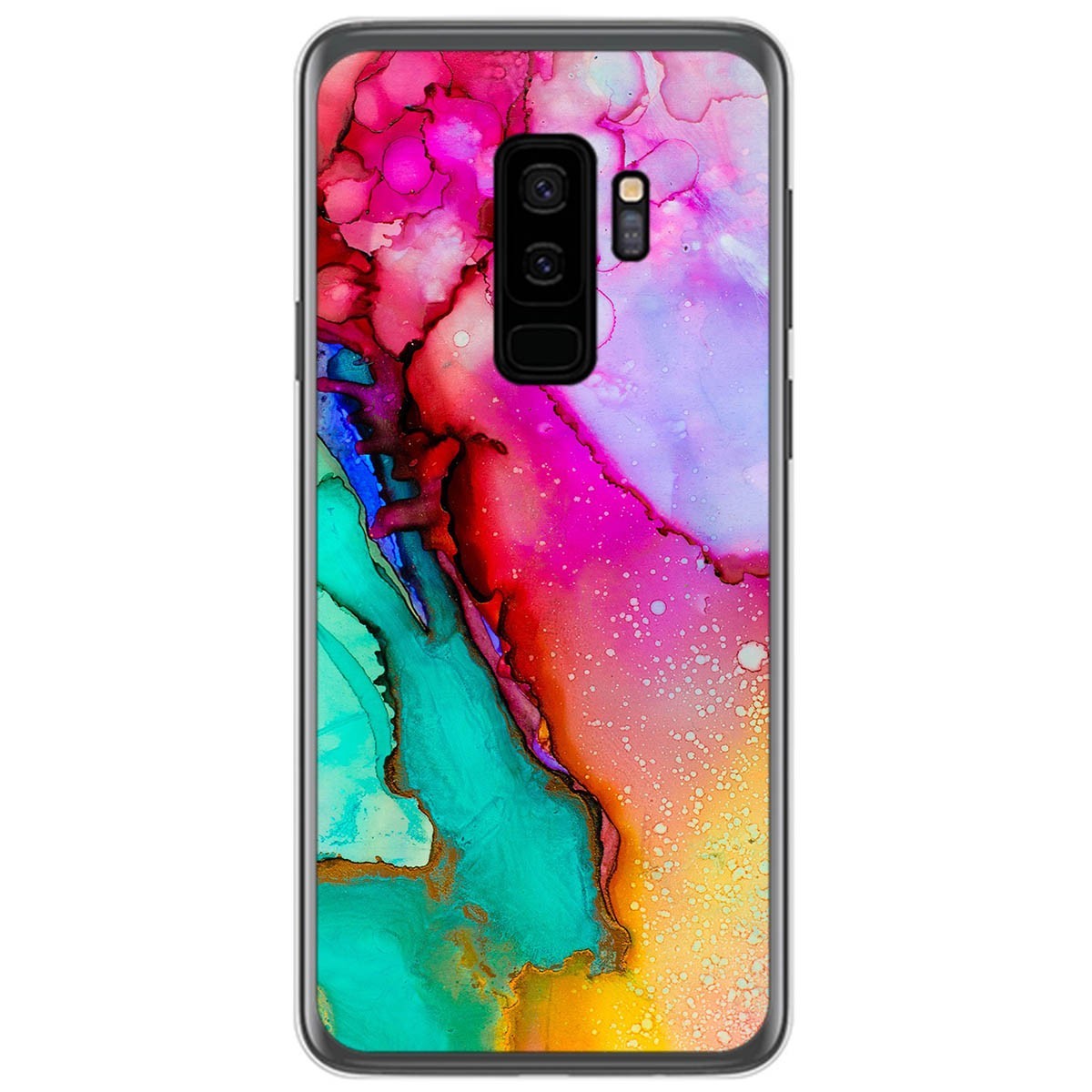 Tumundosmartphone Funda Gel Tpu para Samsung Galaxy S9 Plus diseño Mármol 15 Dibujos