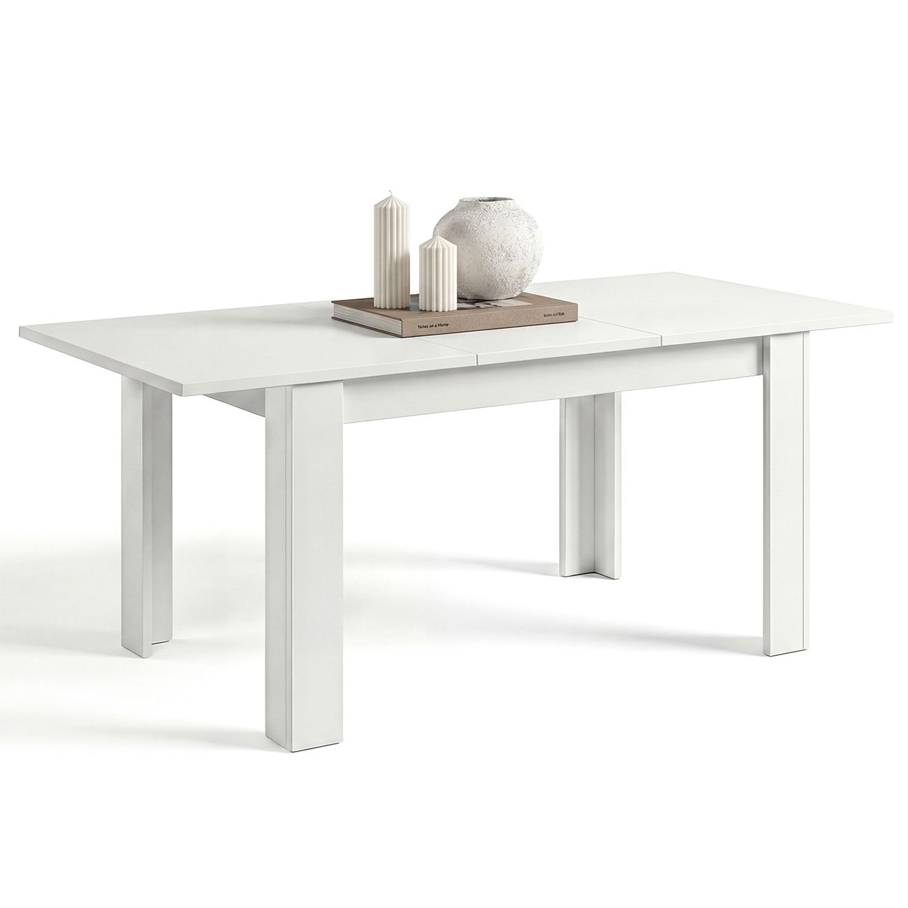 duehome - Mesa de comedor extensible 123-173x75 cm Sira