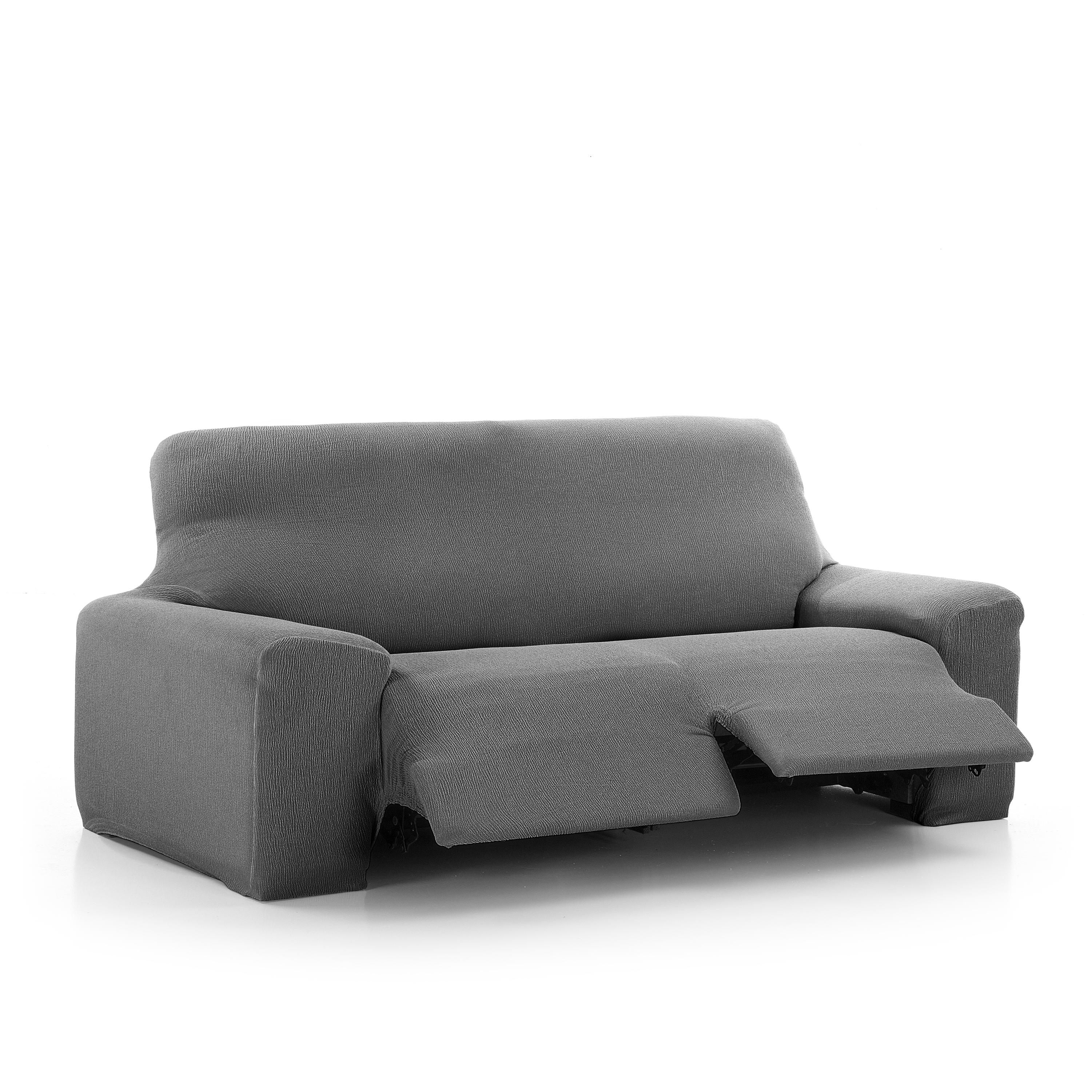 NORDIC HOME Funda de Sofá Elástica 3 Plazas Relax Vera Antracita