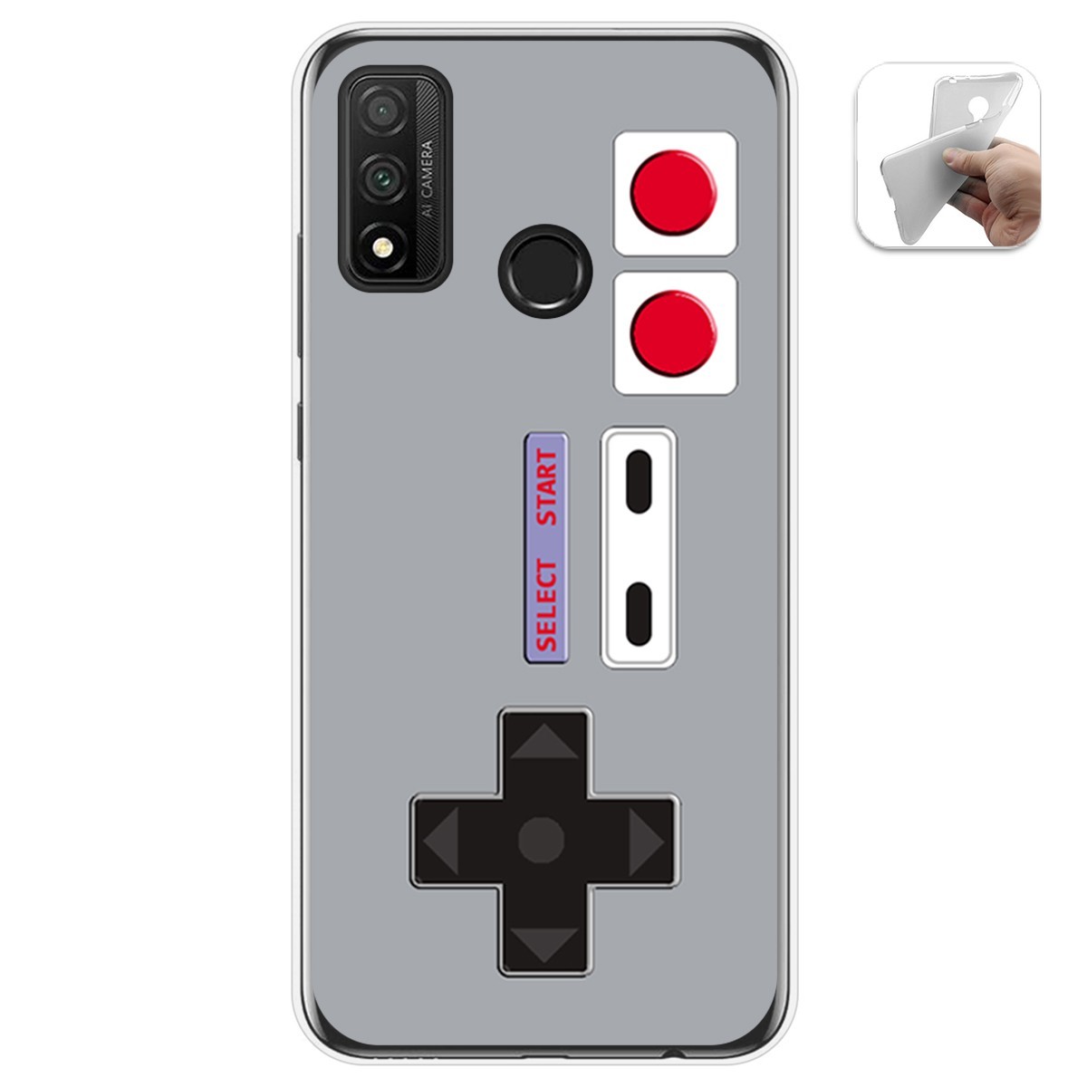 Tumundosmartphone Funda Gel Tpu para Huawei P Smart 2020 diseño Consola Dibujos
