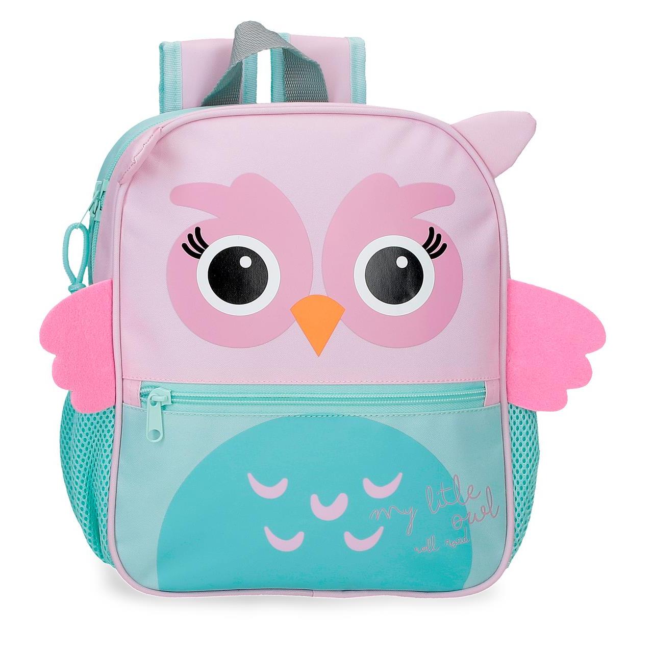 Mochila escolar adaptable a carro Roll Road Happy Pets 23x28x10cm