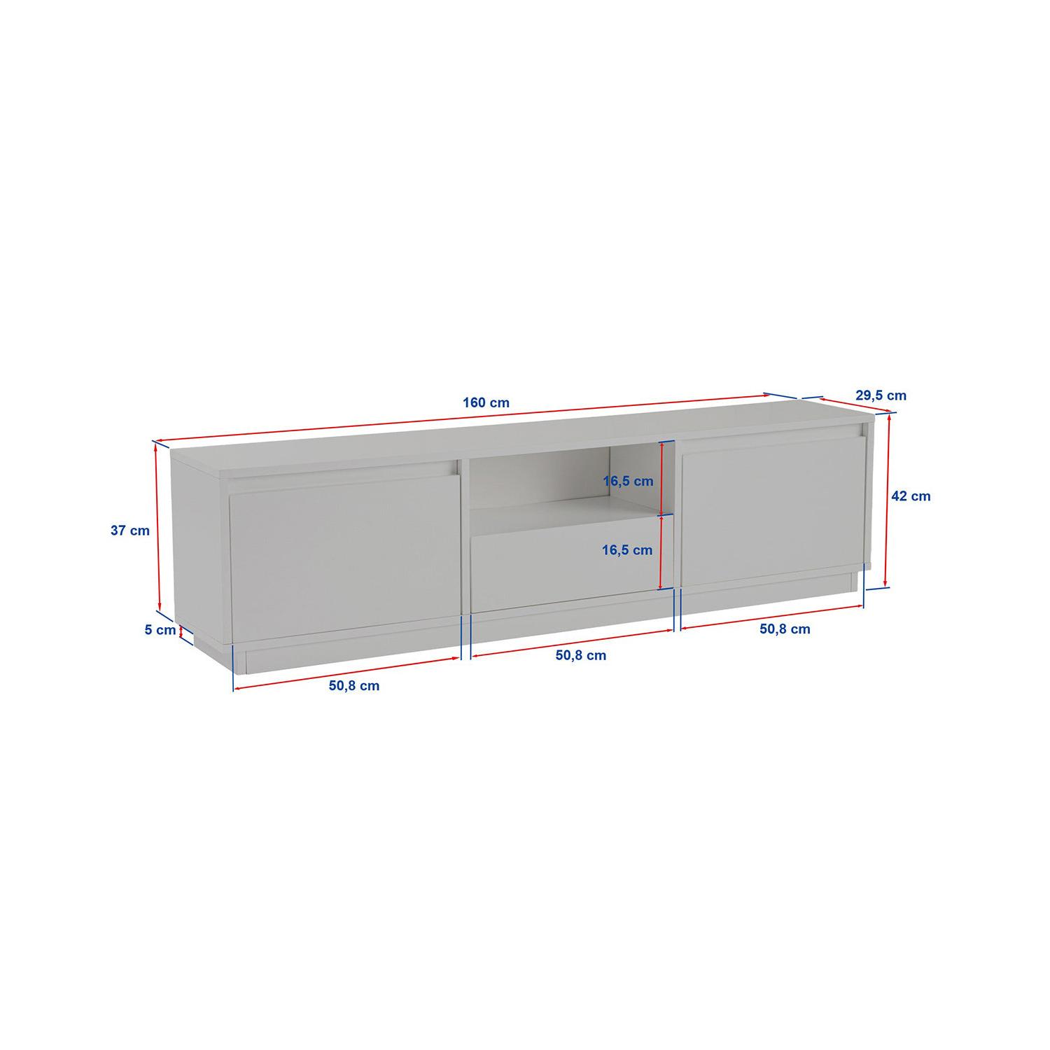 Mueble tv millie  blanco para hogar moderno mueble de almacenaje  - Homekit