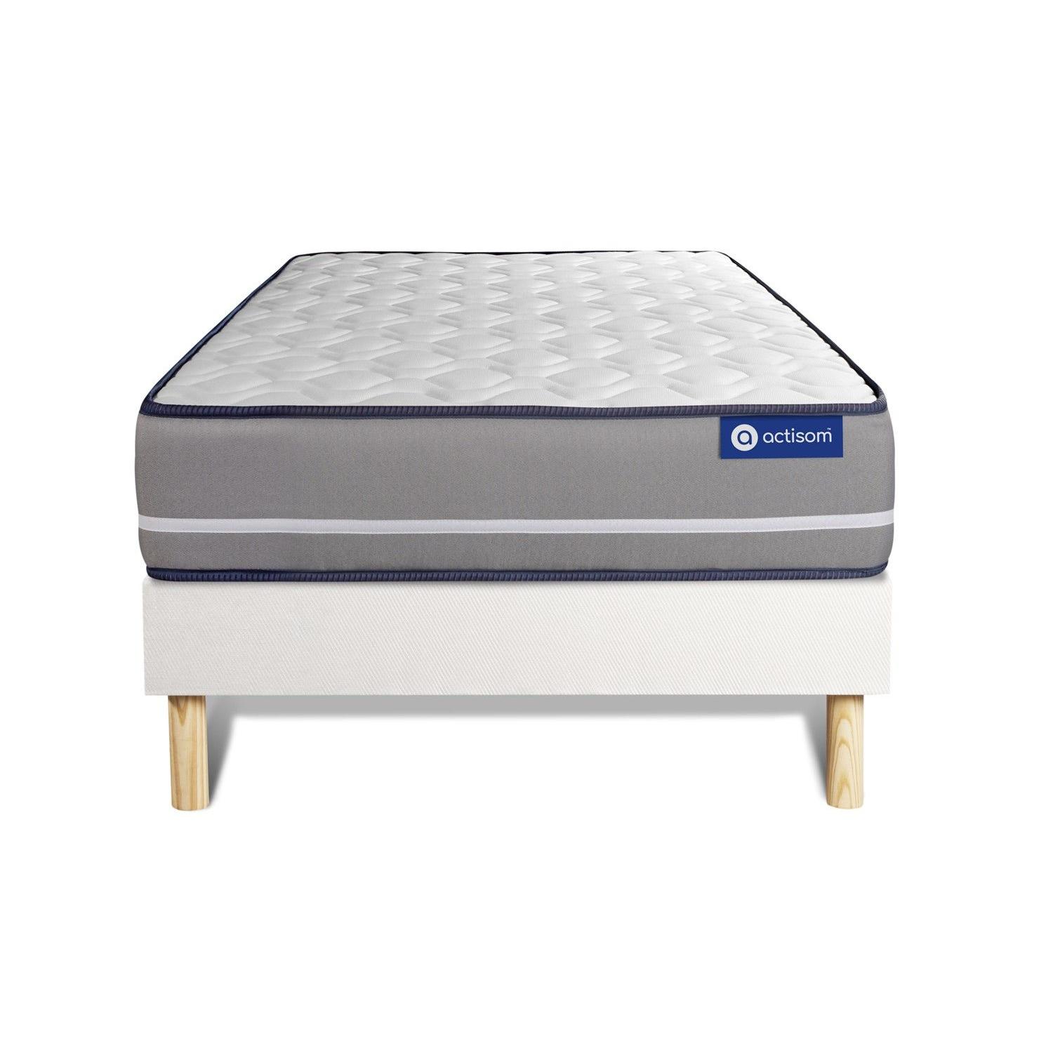 Pack colchón Actiflex pur 90x190cm + Somier multiláminas, Muelles ensacados, 3 zonas de confort