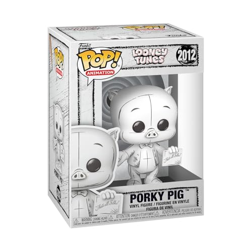 Funko pop! vinyl porky pig (sketched deco) - looney tunes