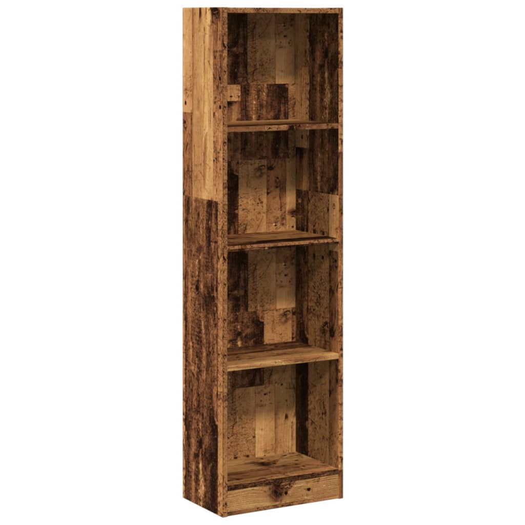 vidaXL Estantería de madera de ingeniería 40x24x176 cm Multicolor