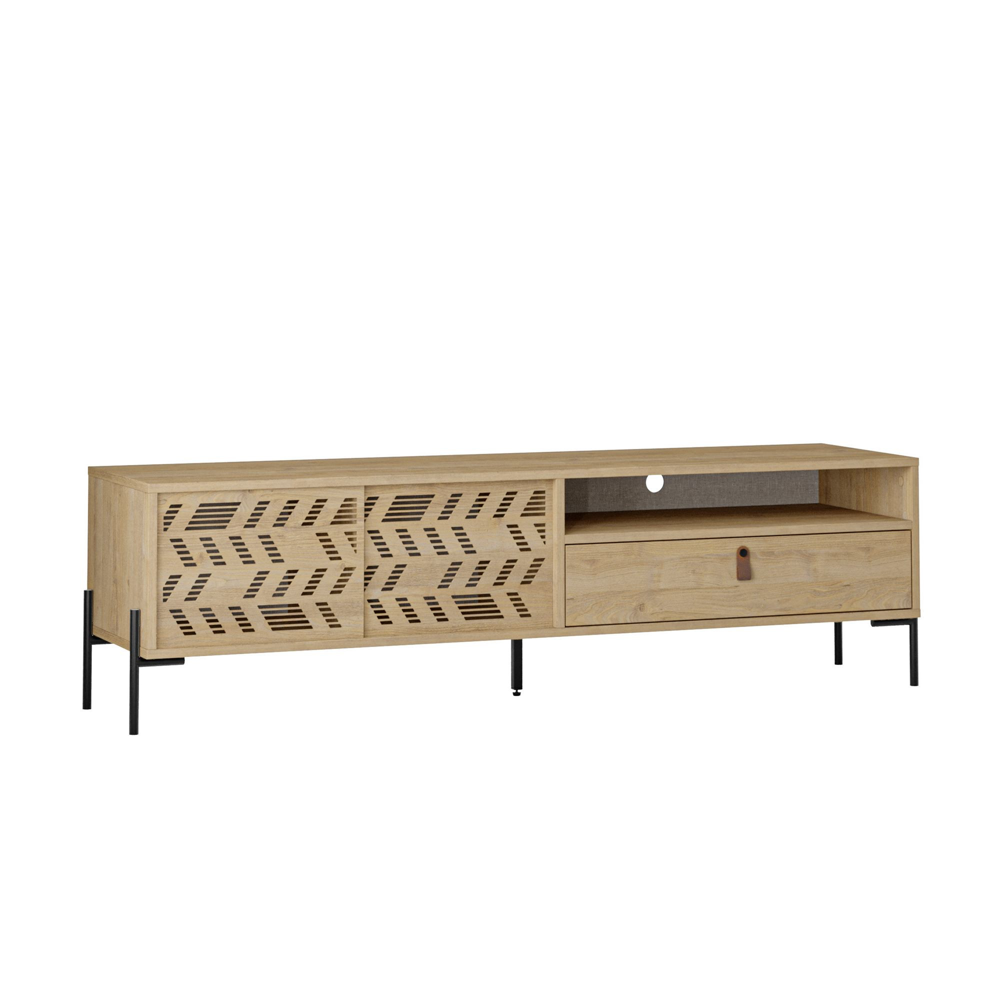 Habitat y Jardin - Soporte de TV de madera "Dionysos" - 170 x 45 x 48 cm - Beige