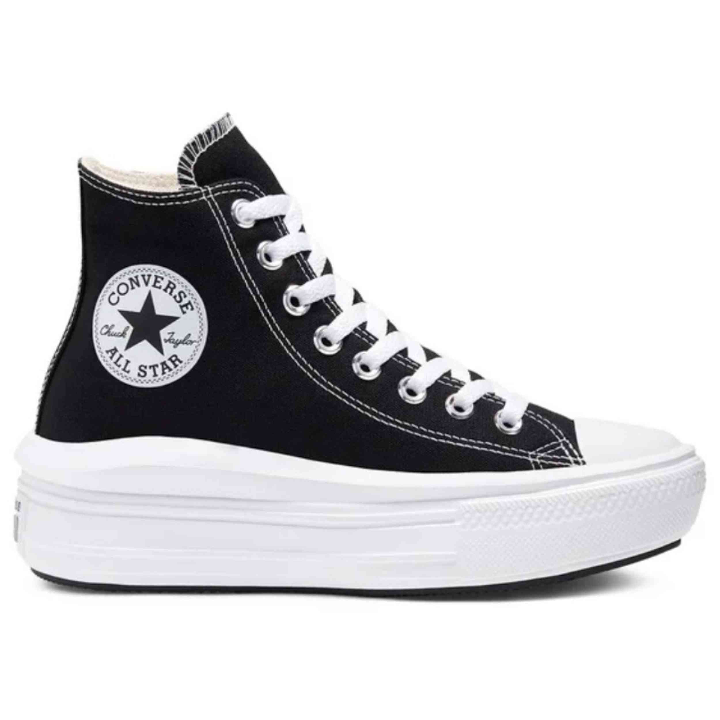 Zapatillas Converse modelo Chuck Taylor All Star Move en color Negro