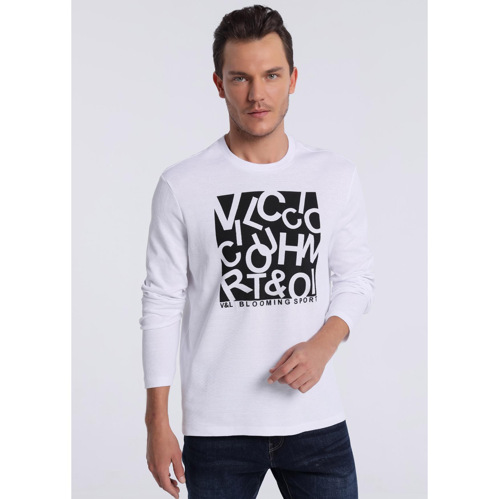 Victorio & Lucchino - Victorio & Lucchino Camiseta de Manga Larga V&LUCCHINO - Diseño Exclusivo