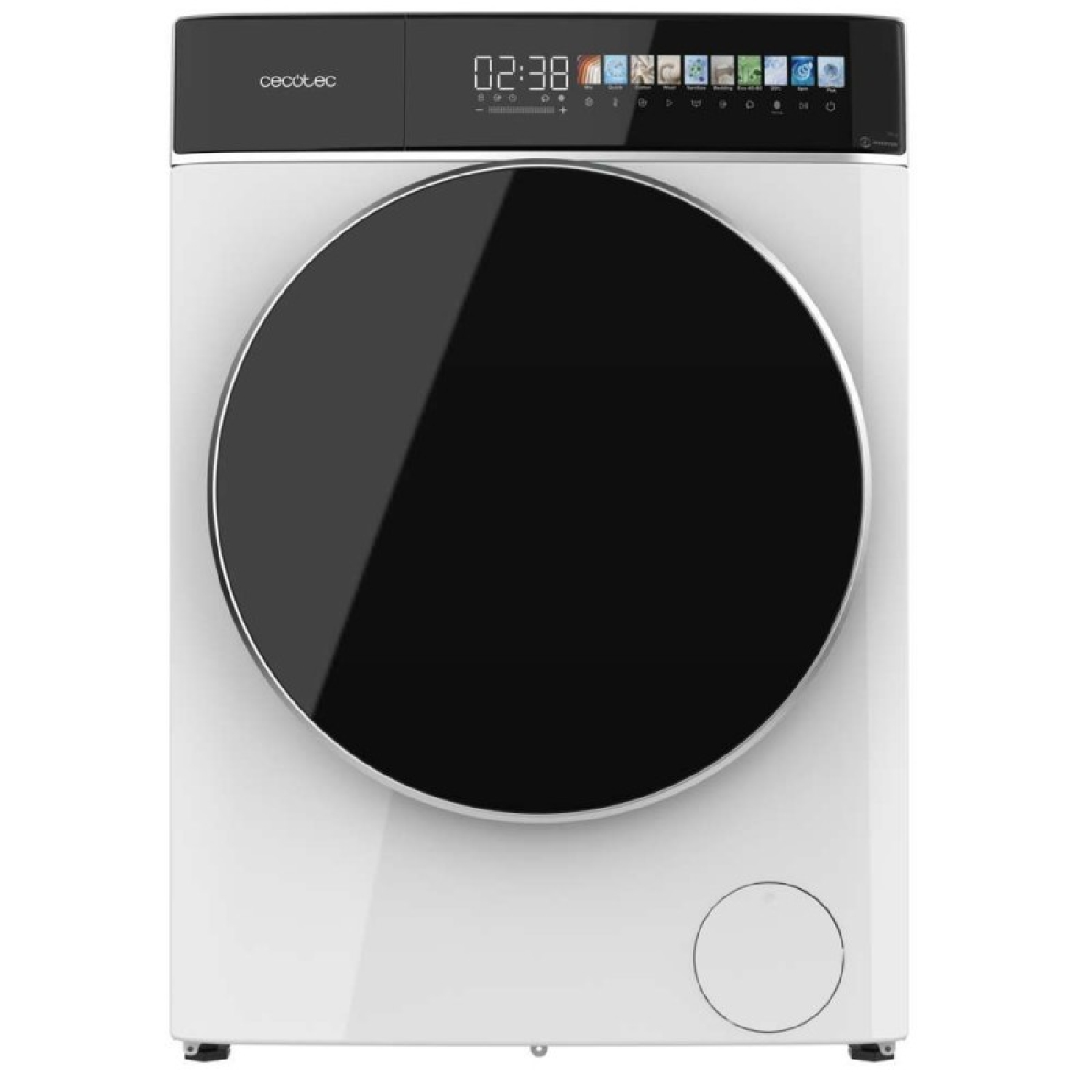 Cecotec Lavadora 9Kg Carga Frontal Bolero DressCode 9900 Inverter FullColor A. Acabado en Blanco,1400 rpm