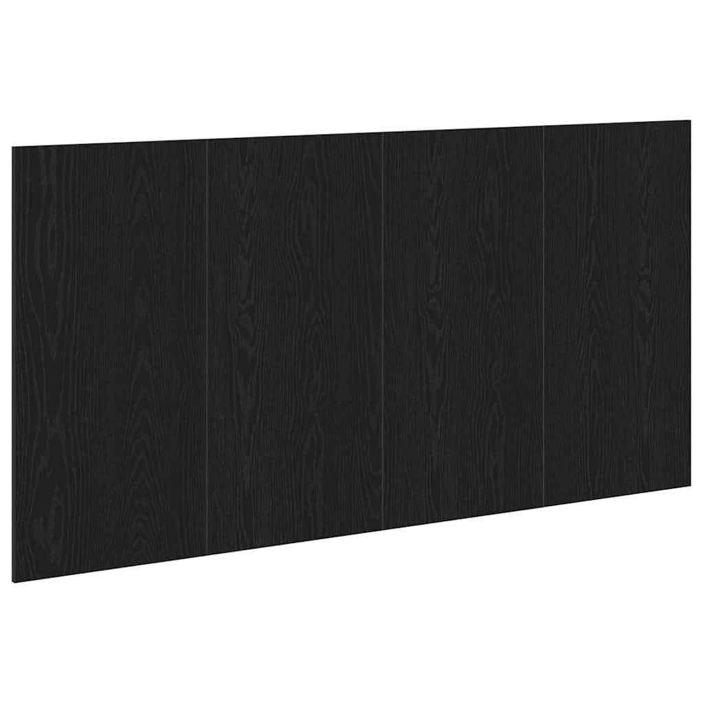 vidaXL Cabecero de Cama con cabecera Roble Negro 160 x 1.5 x 80.5 cm
