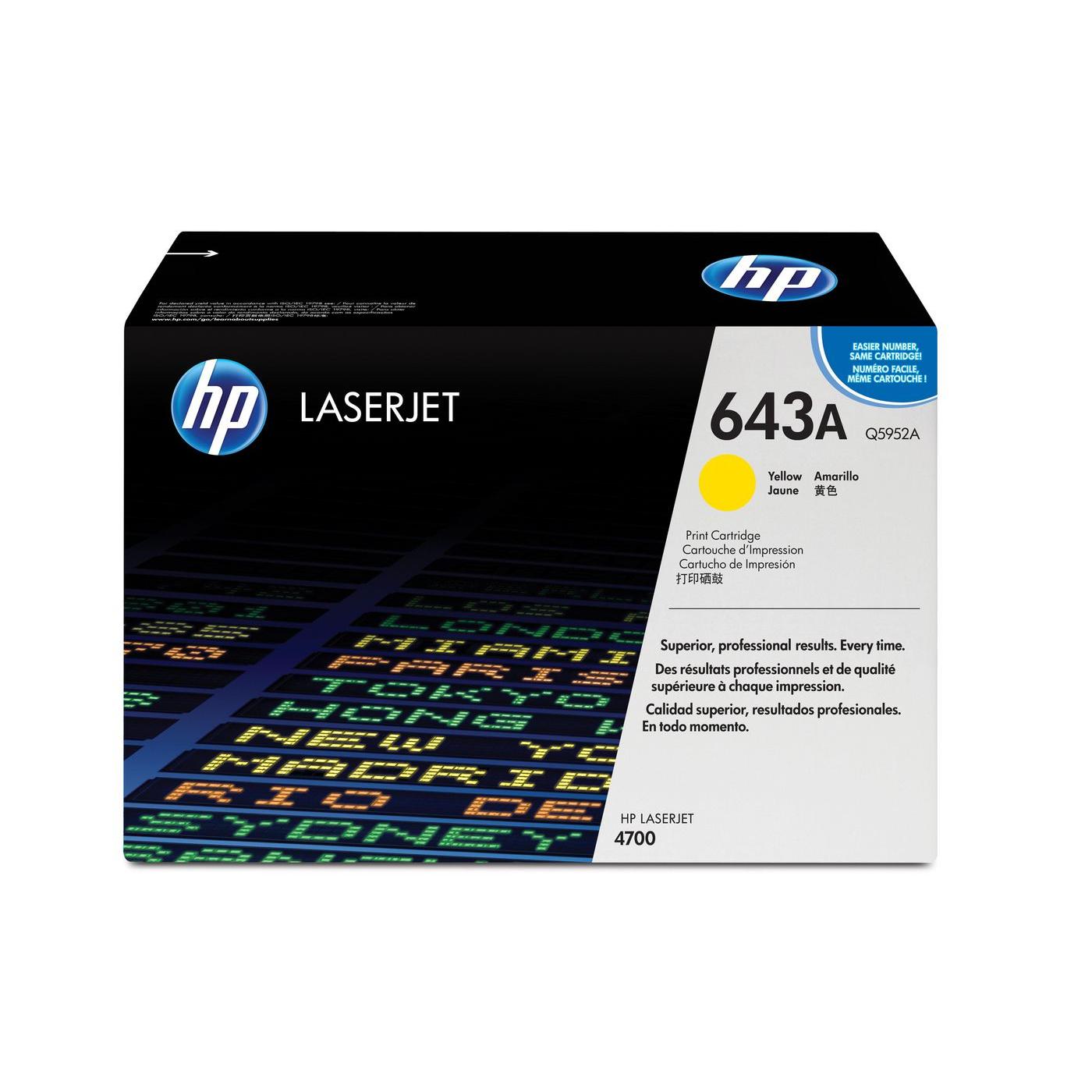 Tóner Amarillo HP 4700 de Alta Calidad para Impresoras Láser