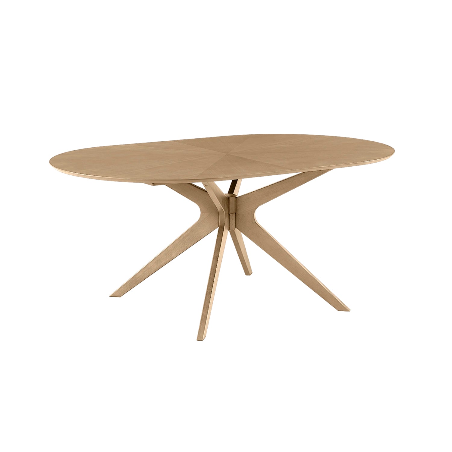 Mesa de comedor ovalada gina natural y madera para hogar moderno mueble de almacenaje  - Homekit