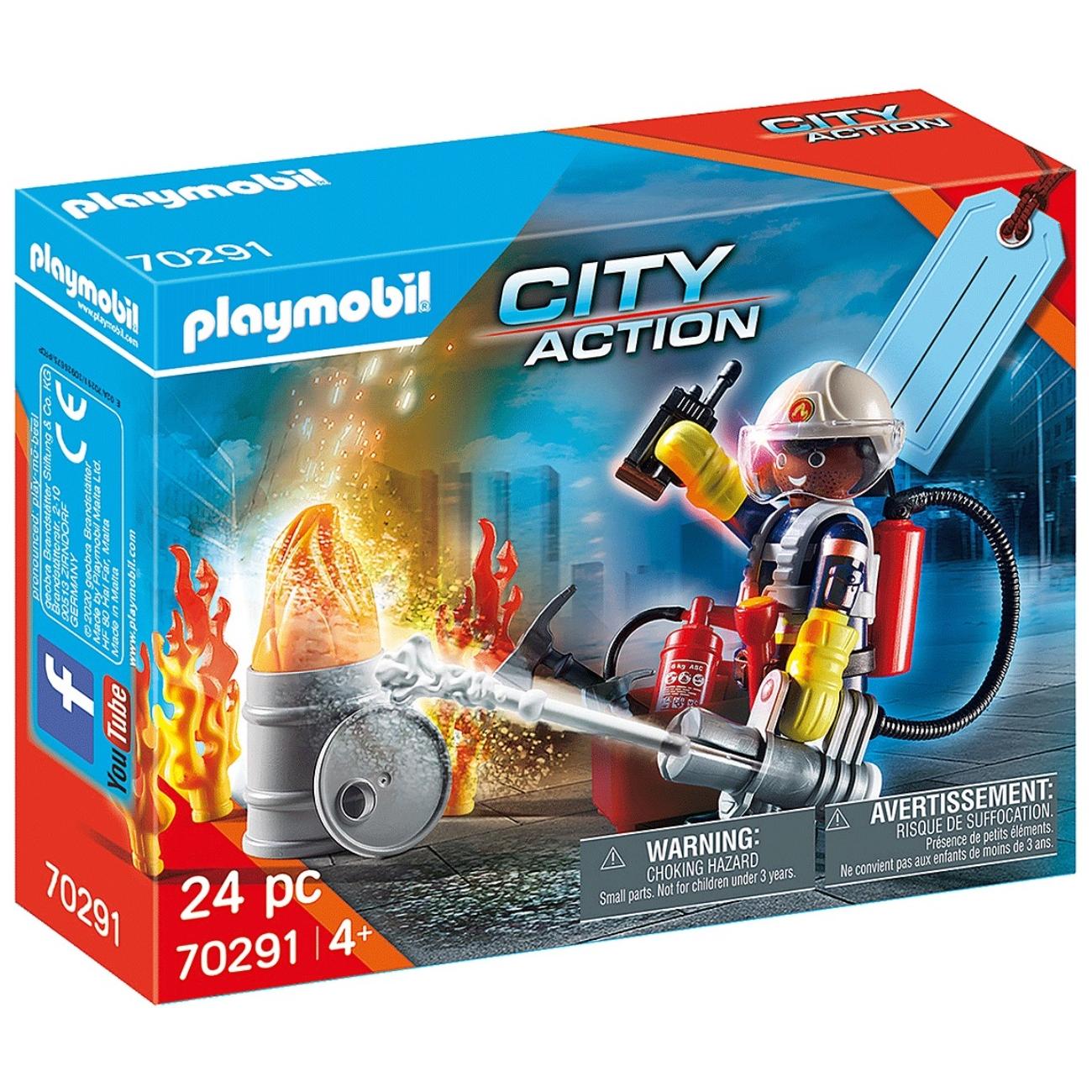 PLAYMOBIL SET BOMBEROS, 70291, TIENDA CON LICENCIA OFICIAL