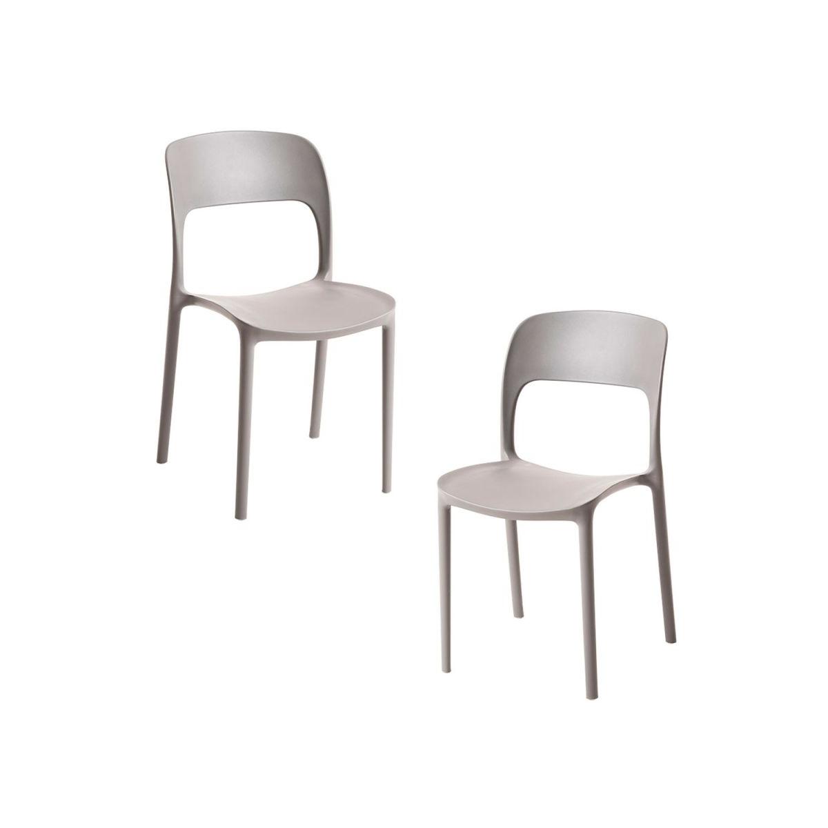 Regalos Miguel - Packs Sillas Jardín - Pack 2 Sillas Inis - Gris
