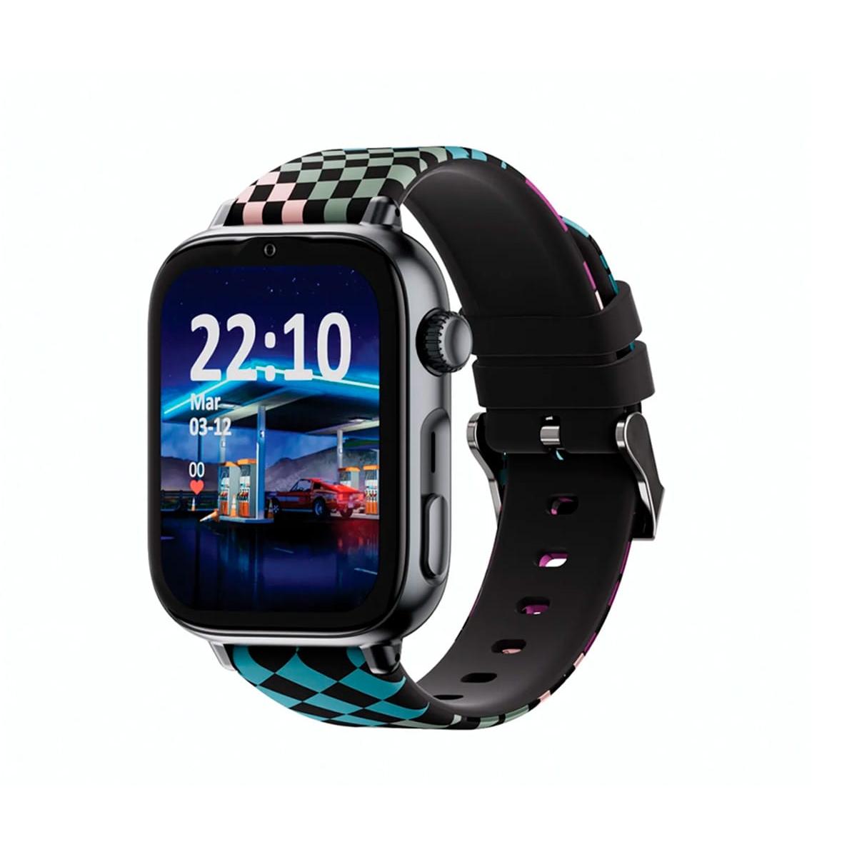 SaveFamily SaveWatch Plus 2 Negro con correa de silicona Loop / Smartwatch 4G para niños