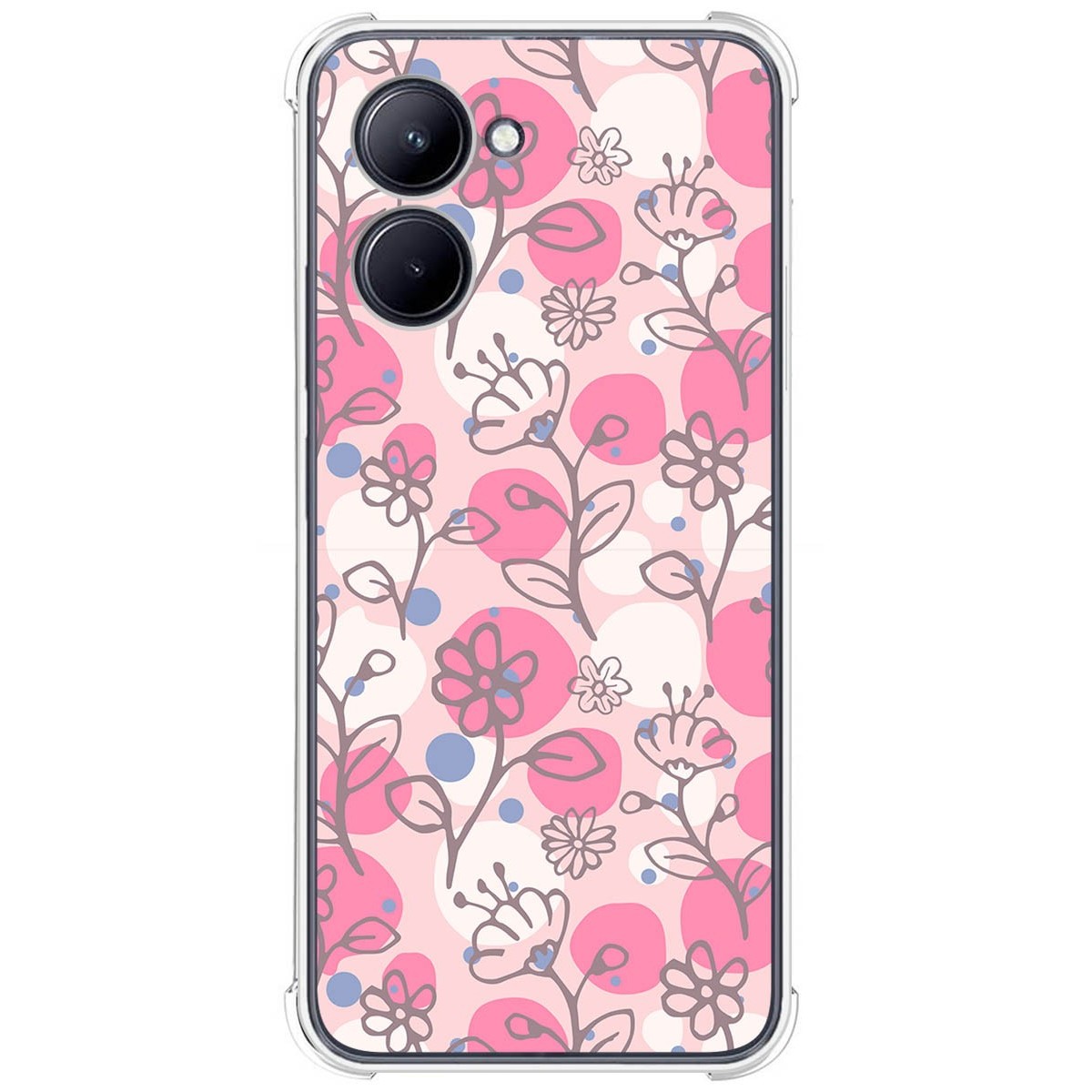 Funda Silicona Antigolpes para Realme C33 diseño Flores 07 Dibujos