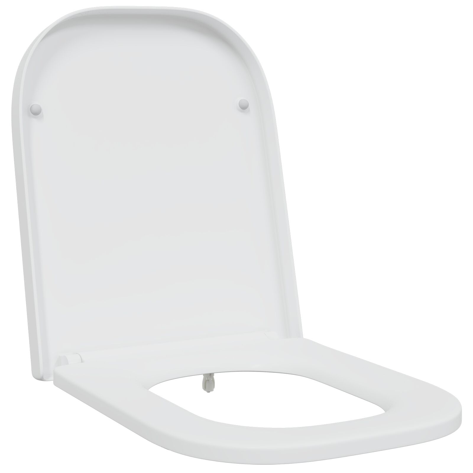 Asiento de inodoro de liberación rápida con cierre suave vidaXL Duroplast Blanco