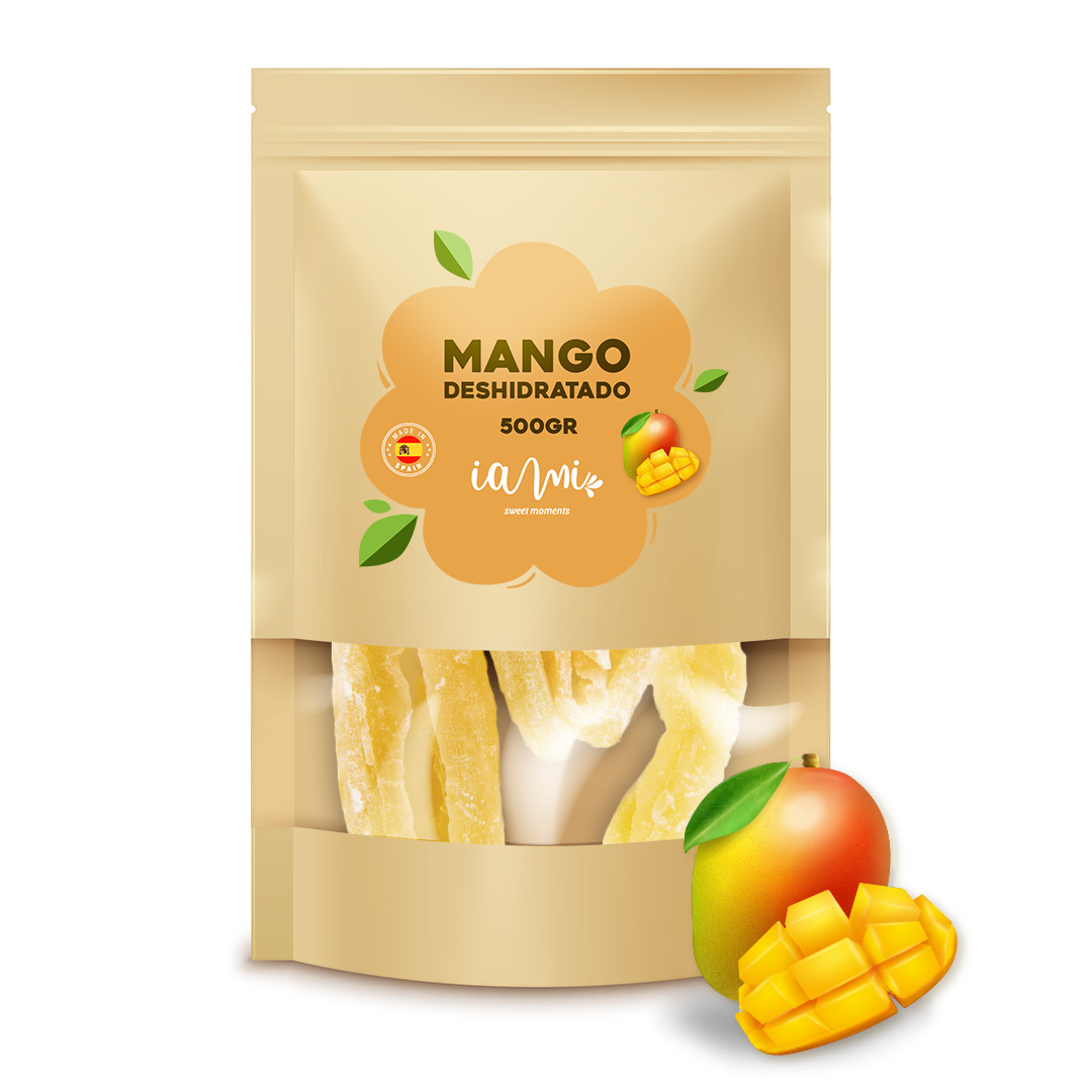 Mango Deshidratado en Tiras - Bolsa 500 gramos - Mango Confitado - Especial Cocteleria y Aperitivos [IAMI]