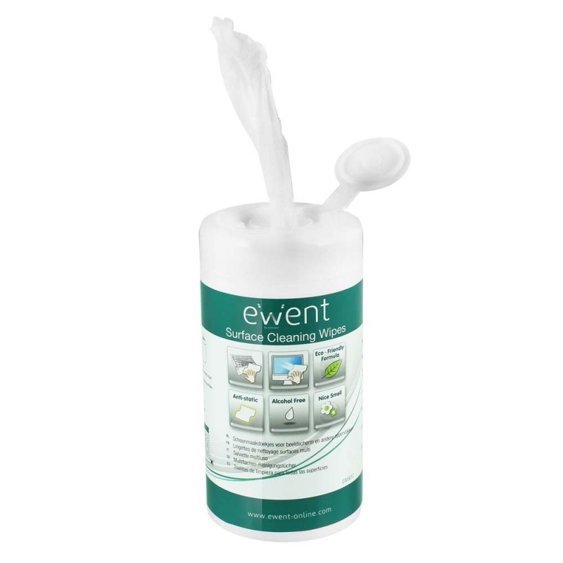 Ewent EW5612 Toallitas para Superficie para el Cuidado de Su PC