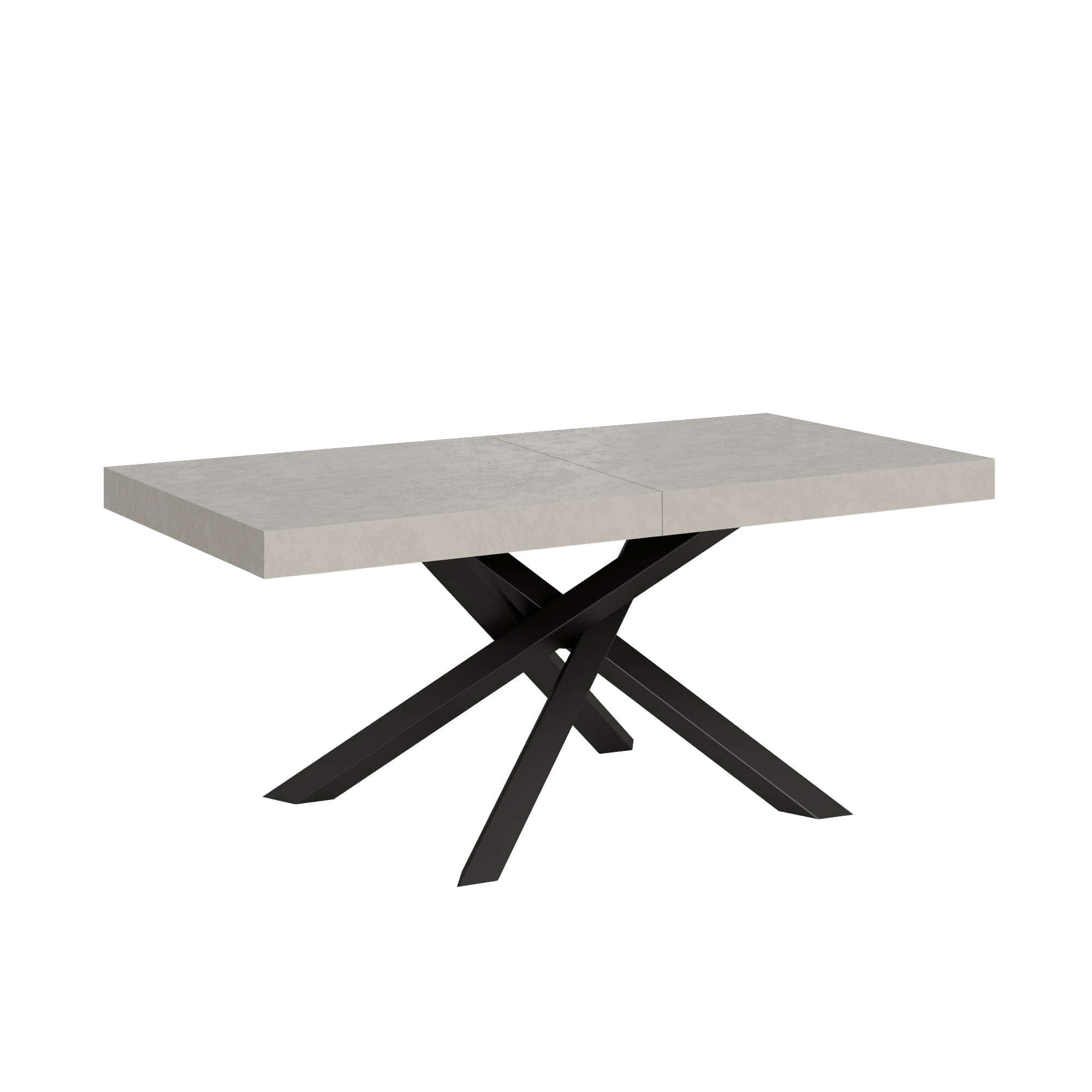 Mesa extensible 200/460x90 cm Volantis cachemir patas antracita - Itamoby