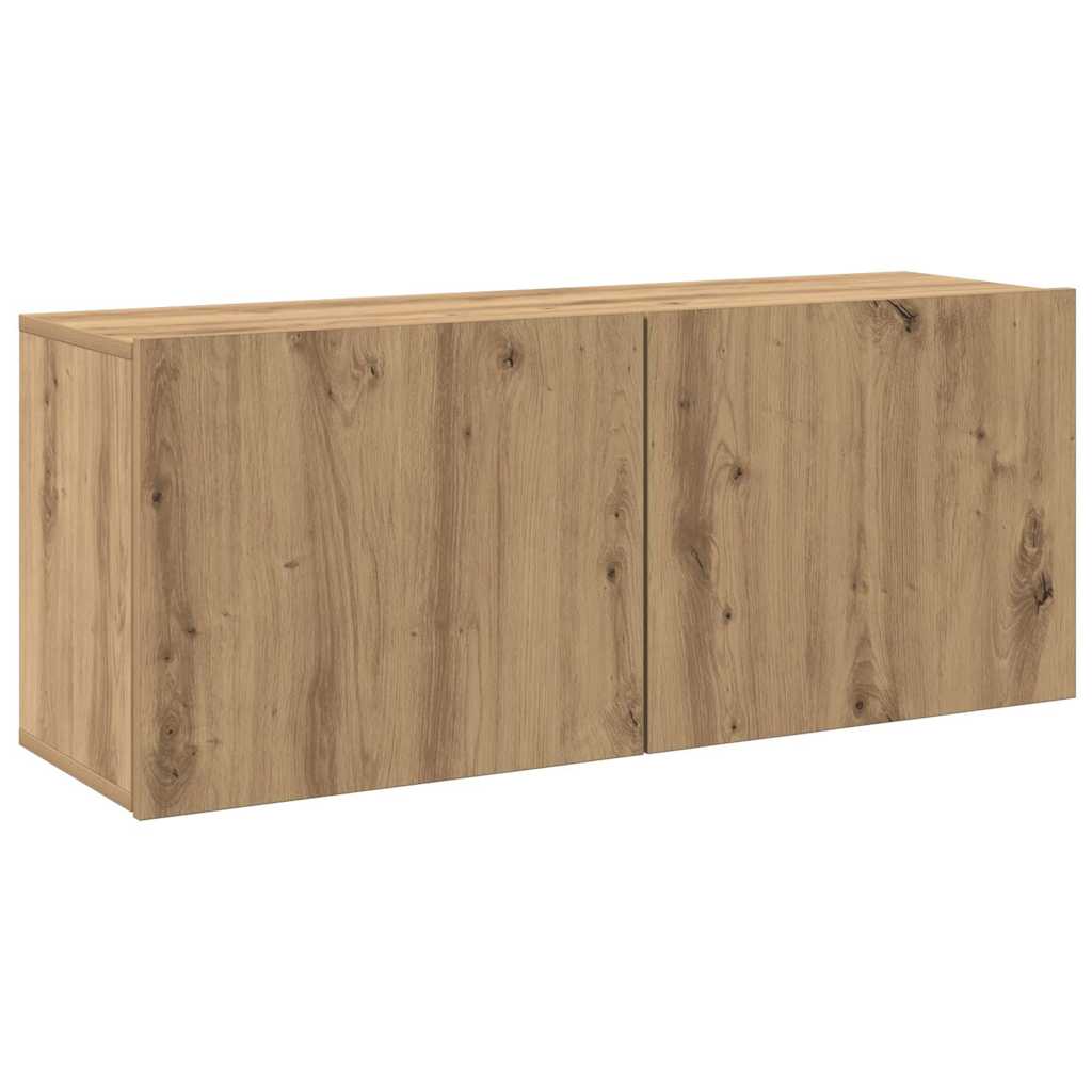 vidaXL Mueble para TV de pared roble artisian 100x30x41 cm