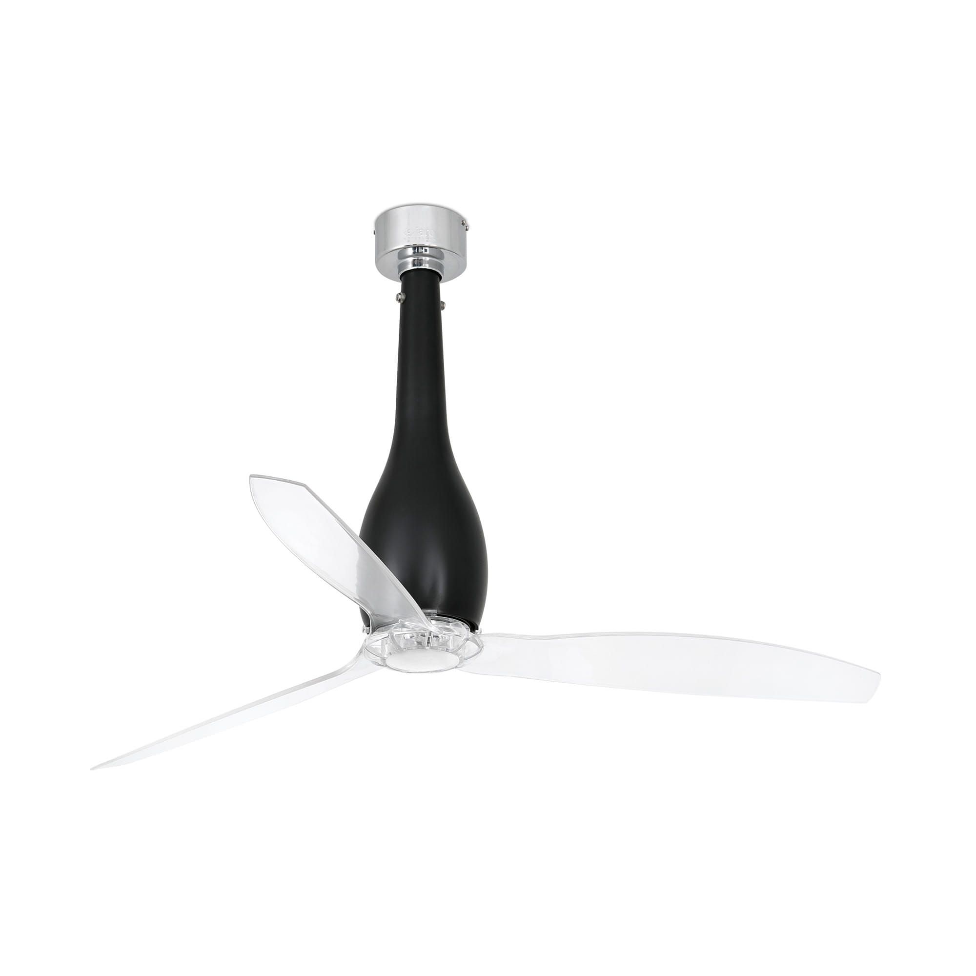 Faro 32003 Ventilador De Techo Sin Luz Motor Dc Diámetro 128 Cm Mando a Distancia Negro Mate