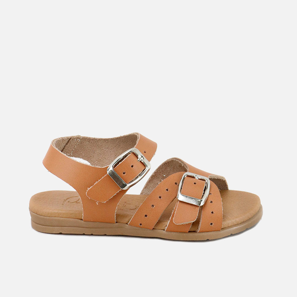 Sandalias 2 hebillas cuero papanatas | Eli 1957
