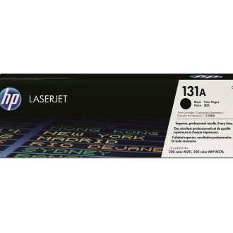 HP - Cartucho de tóner original CF210A para impresoras LaserJet, negro, capacidad hasta 1520 páginas, compatible con normas ISO 9001 e ISO 14001