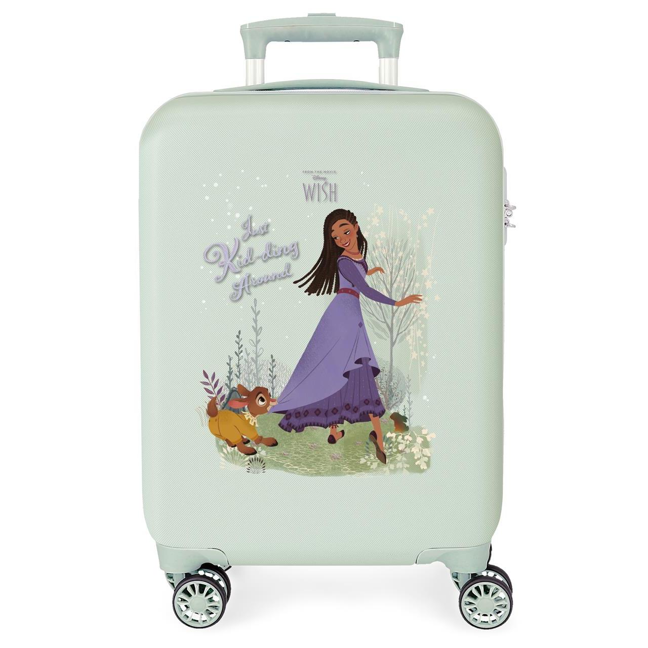 Disney Maleta De Cabina ABS Rígida Wish Playing With Valentino Verde