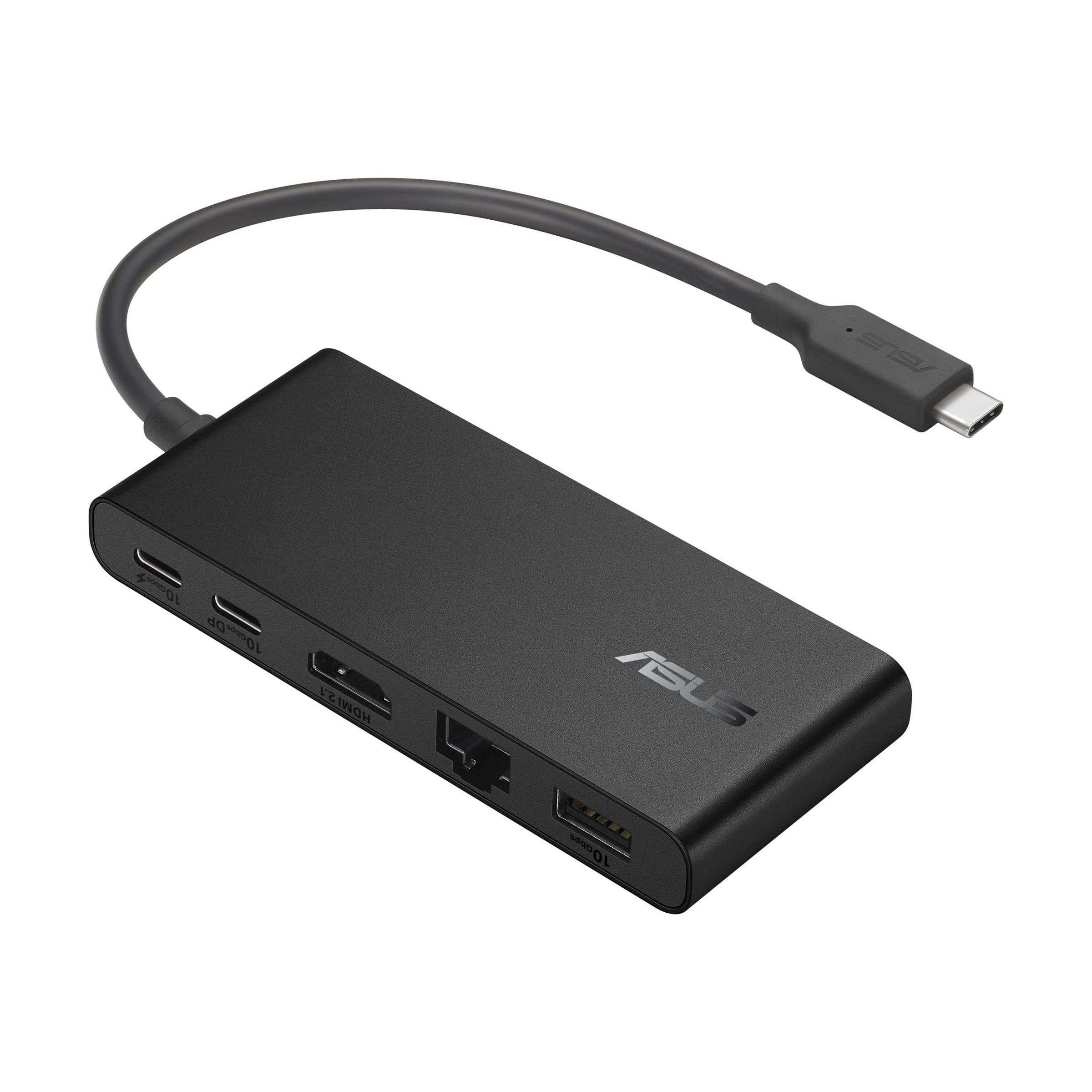 Base Asus Dual 4K USB-C DC201 | 1 puerto Ethernet LAN (RJ-45) | 3 puertos USB 3.0 (3.1 Gen 1) Tipo-C | 1 puerto HDMI