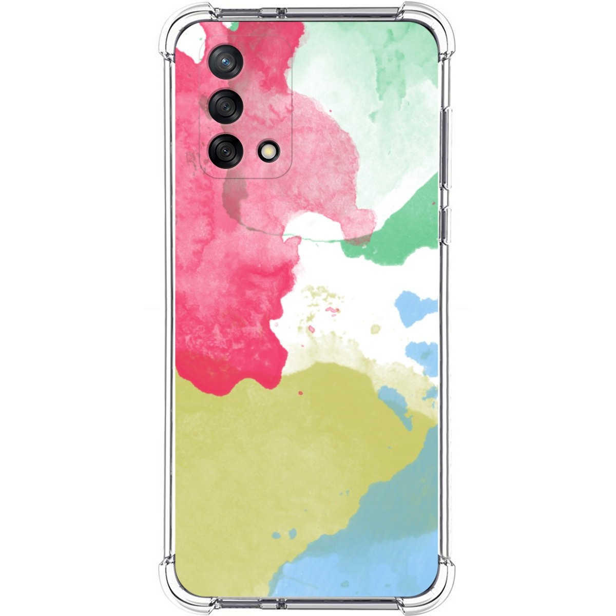 Funda Silicona Antigolpes para Oppo A74 4G diseño Acuarela 02 Dibujos