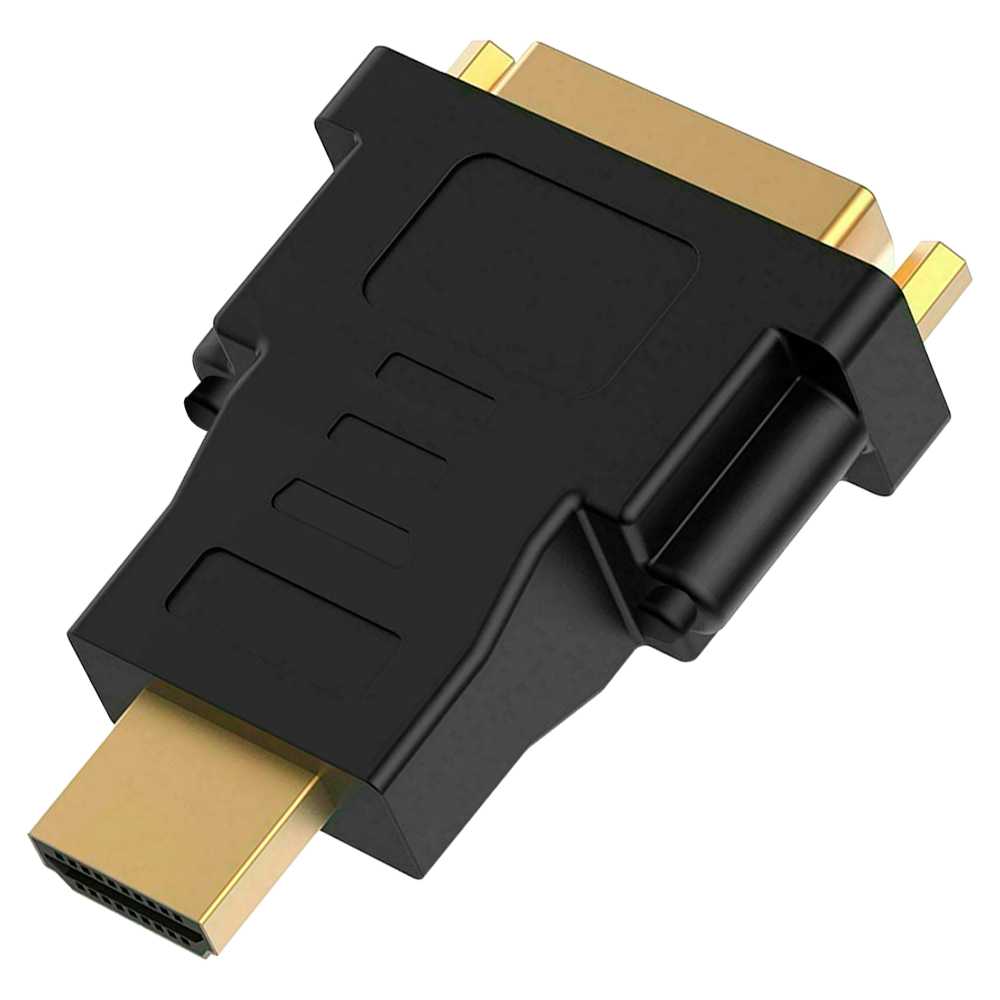 Ociodual Adaptador HDTV Macho a DVI-I 24+5 Hembra Negro M/H DVI-D 24+1 DL Dual Link Convertidor de Señal Video Digital Negro