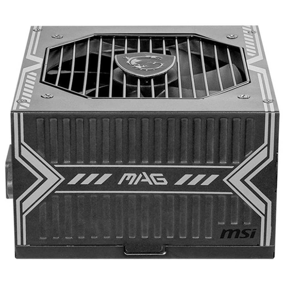 MSI - Fuente de Alimentación para PC MAG A750BN 750 W con certificación 80 PLUS Bronze, conector PCIe 5.0 de 16 pines (hasta 300 W), protección OCP/OVP/OPP/OTP/SCP y diseño no modular para gaming y estaciones de trabajo