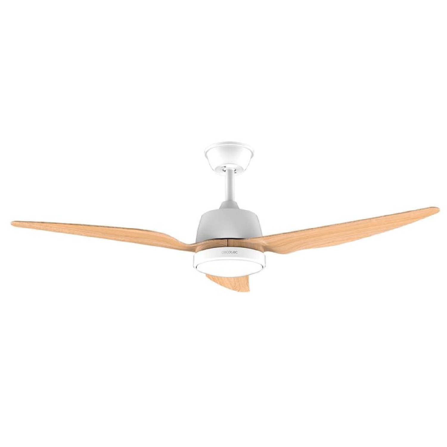 Cecotec Ventilador de Techo con Luz EnergySilence Aero 5250 LightWood. 62W, Diámetro 48" con 3 Aspas, Motor de Cobre