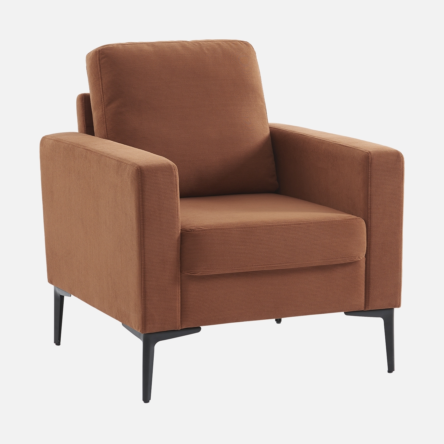 sweeek - Sillón de pana y patas de metal , Bjorn pana , 78x77x70