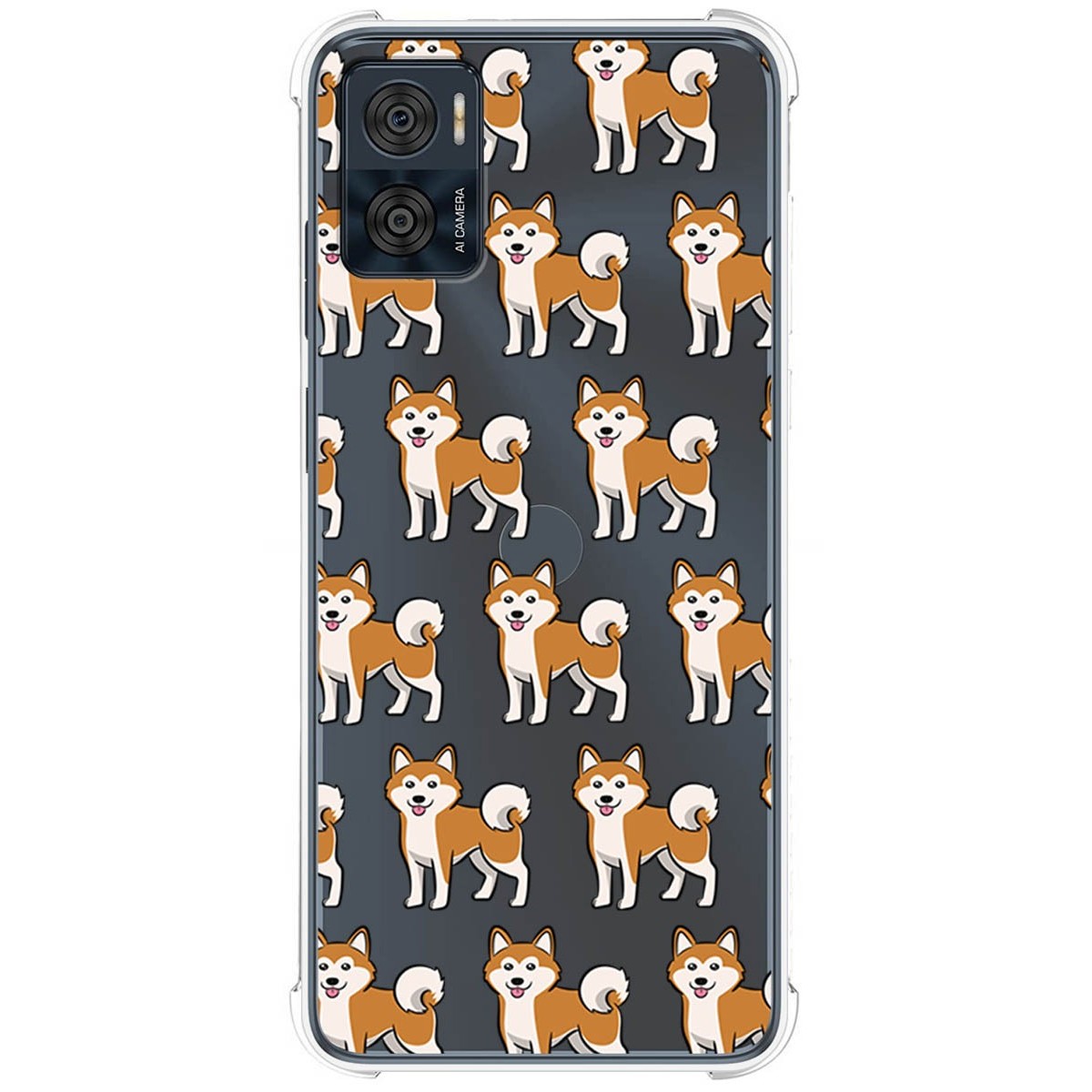 Funda Silicona Antigolpes para Motorola Moto E22 / E22i diseño Perros 08 Dibujos