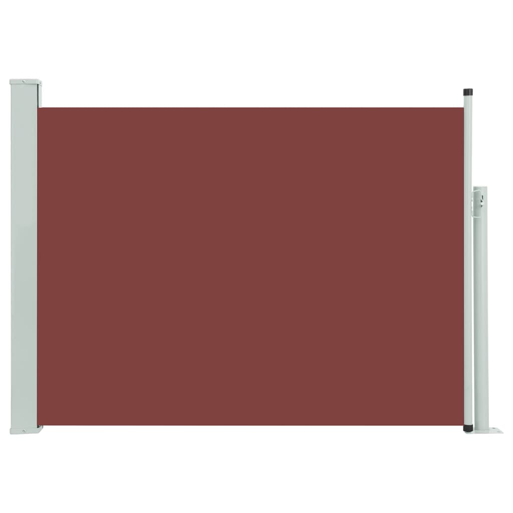 vidaXL Toldo lateral retráctil de jardín 100x500 cm Color Crema, Rojo, Marrón