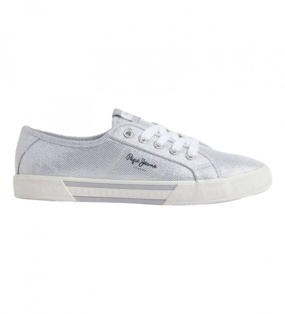 Pepe Jeans | Mujer | Zapatillas Básicas Brady Party plateado