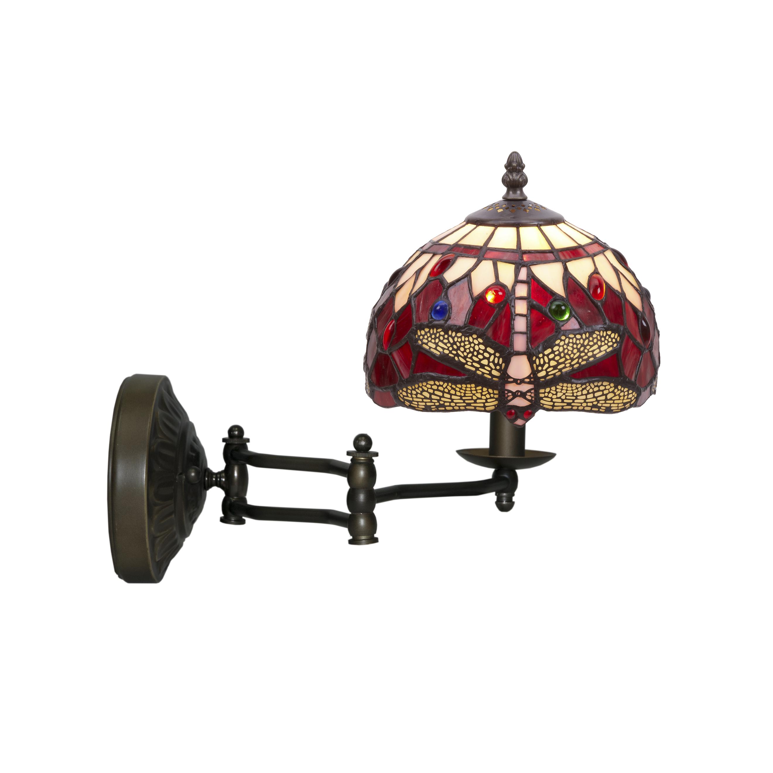 Aplique con brazo móvil diámetro 20cm Serie Belle Rouge FIJALO LG1993D1