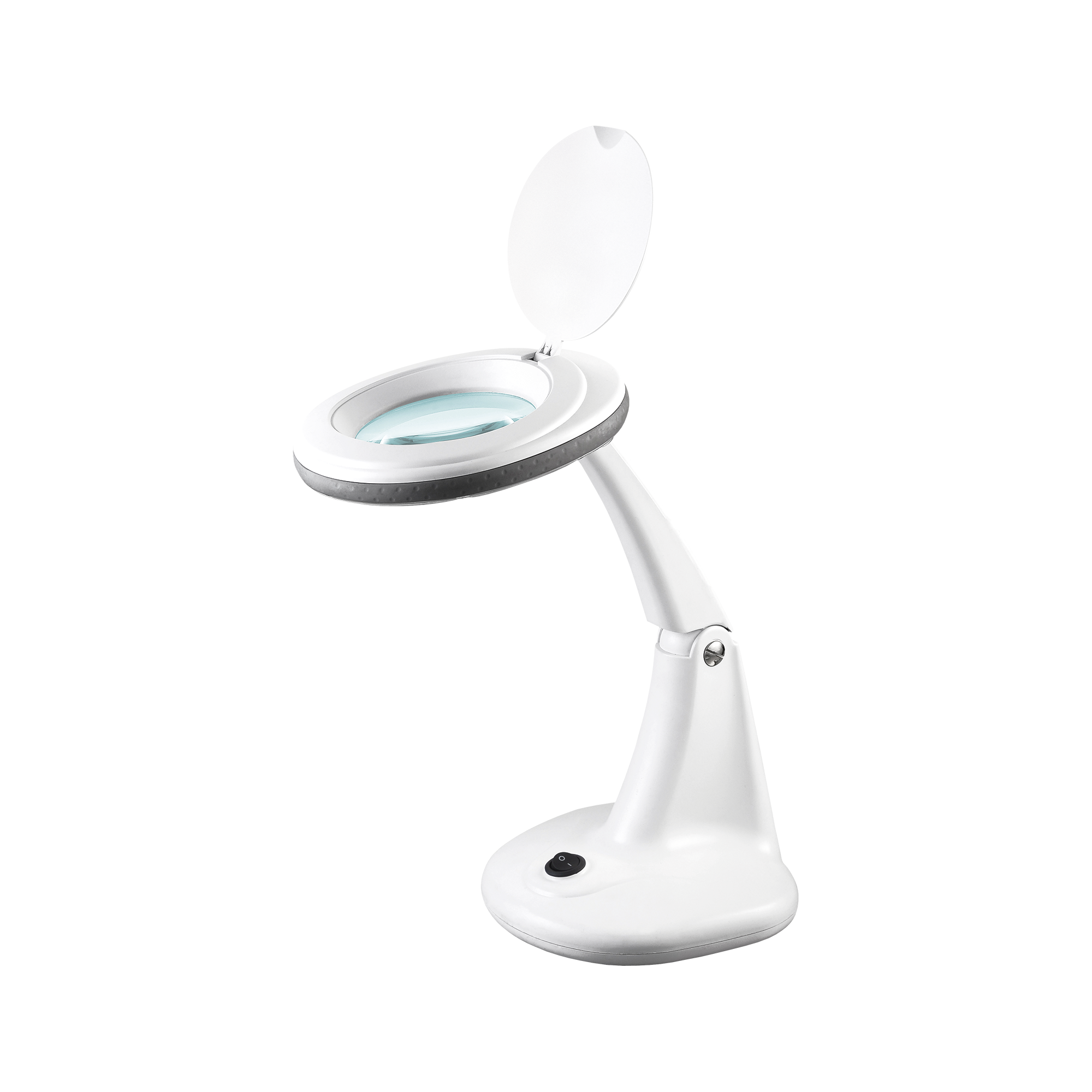 Lámpara de taller con lupa cosmética 48x LED 5dpi 6W 6500K ajustable Rebel