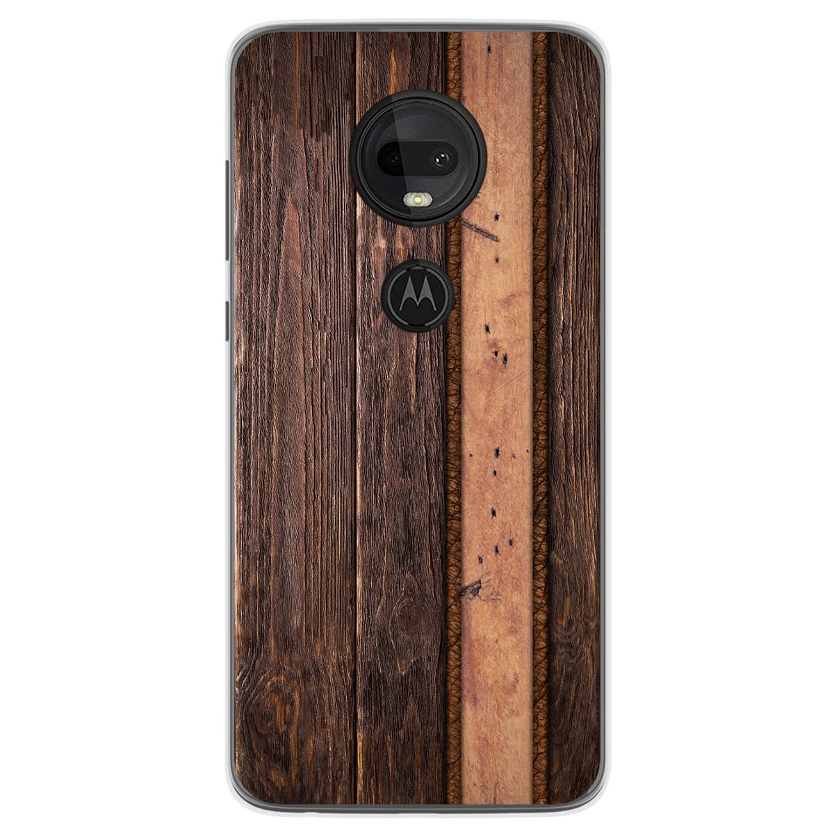 Tumundosmartphone Funda Gel Tpu para Motorola Moto G7 / G7 Plus diseño Madera 05 Dibujos