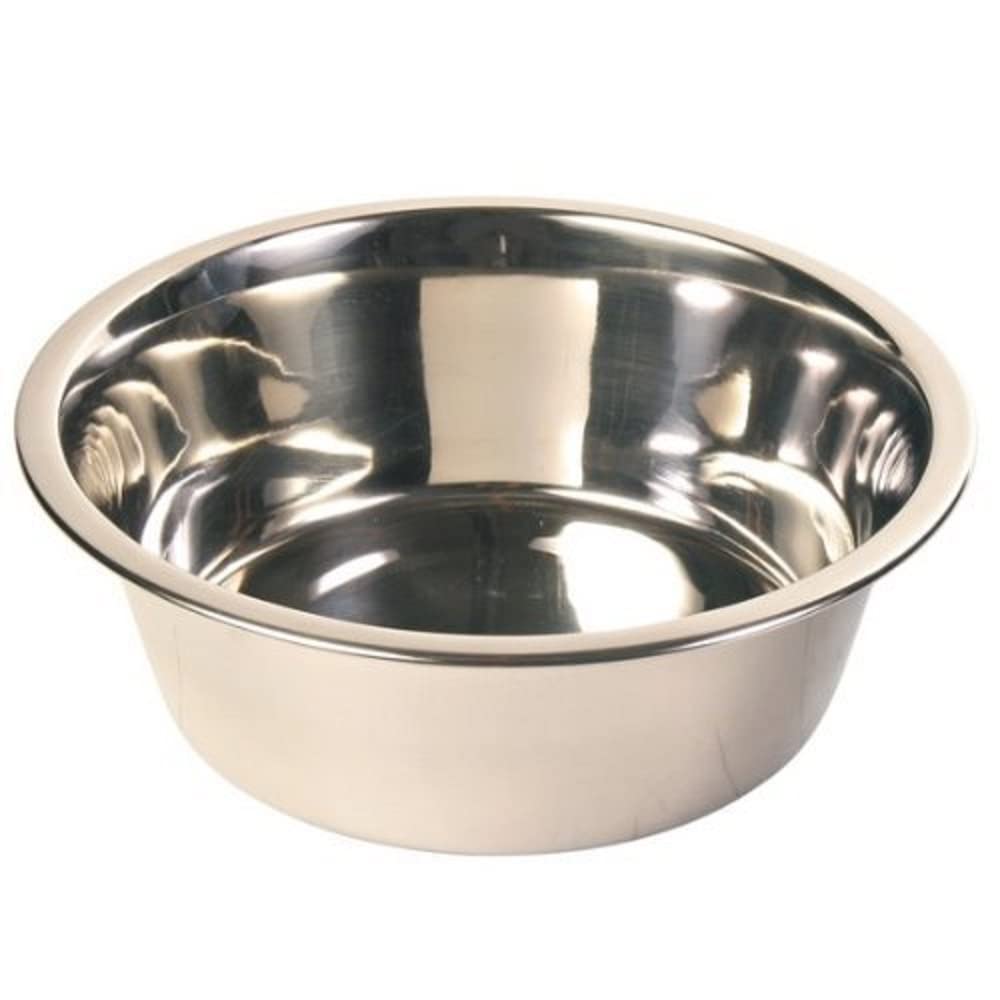 TRIXIE Comedero Acero Inox, 2.8 l, ø24 cm