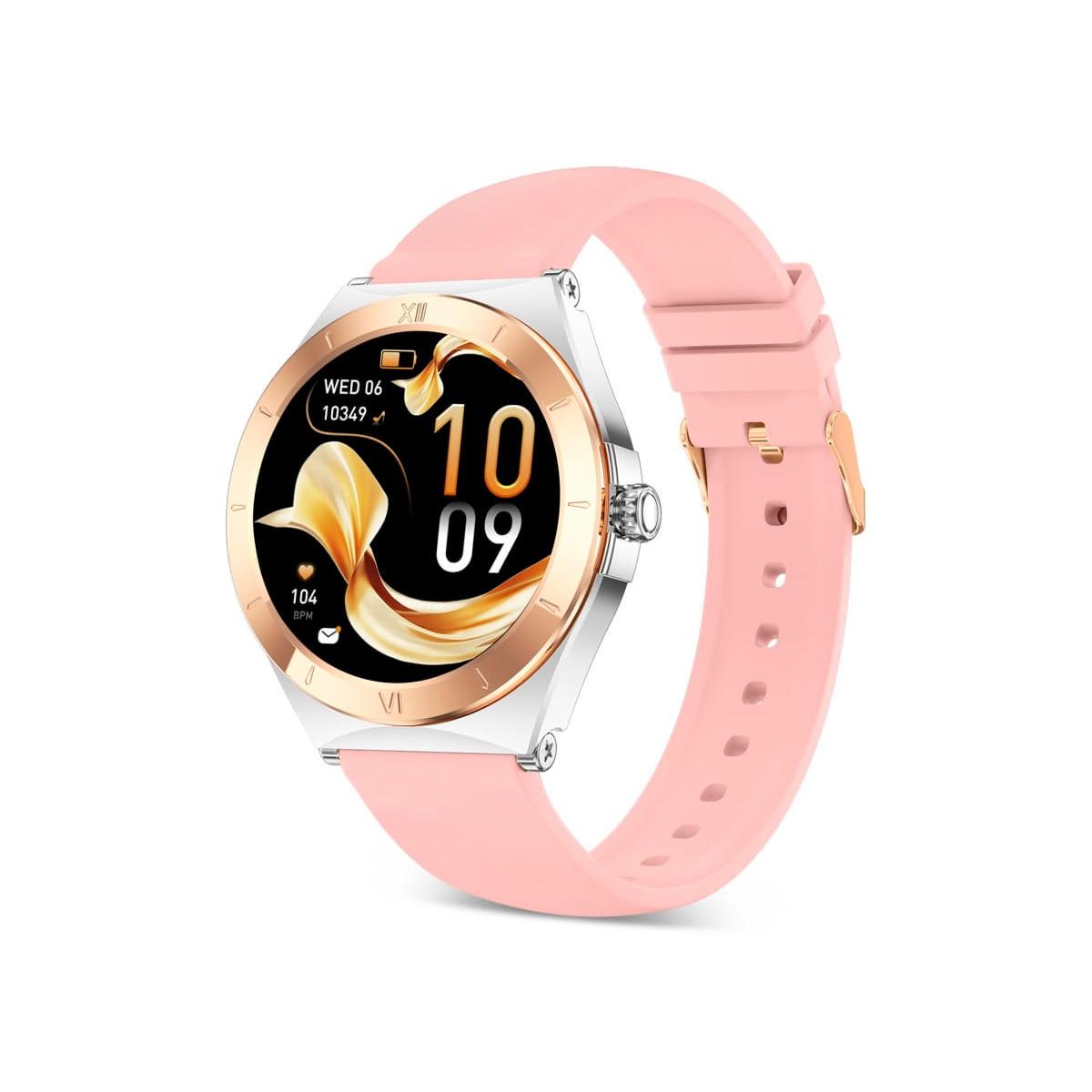KSIX Lya Rosa / Smartwatch 1.19"/ 2 correas (metal + silicona)