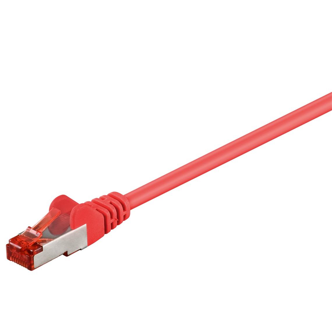 Goobay 95527 cable de red Rojo 7,5 m Cat6 S/FTP (S-STP)
